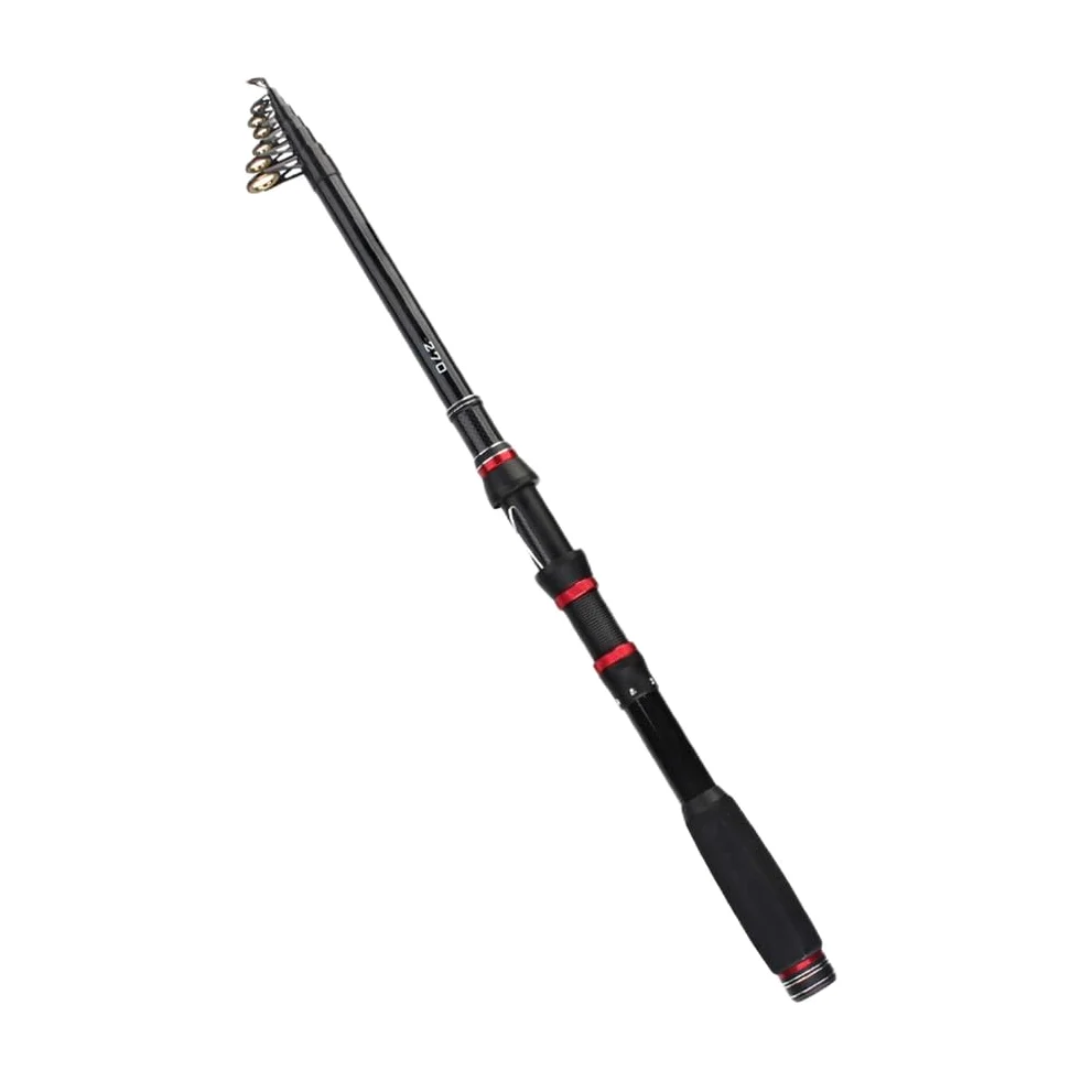 Caña de pescar plegable, 6, 7, 8, 9, 10 secciones, material de carbono, diámetro de extremo 12, 8, 20, 4 mm