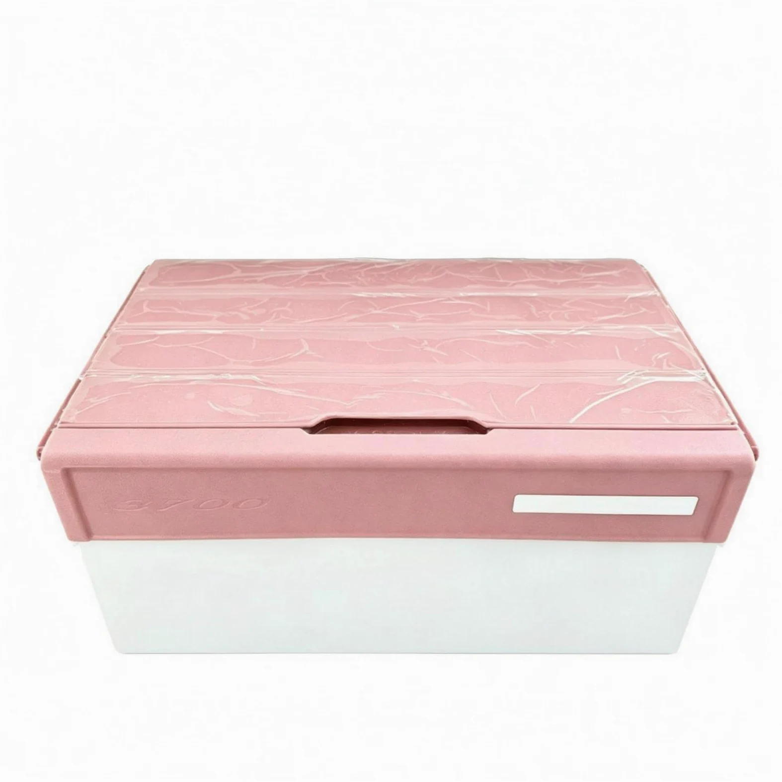 Milageto Caja Organizadora Pesca Insertos con Soportes Verticales Caja Aparejos Pesca Tapa Transparente Estuche Anzuelo, Rosa