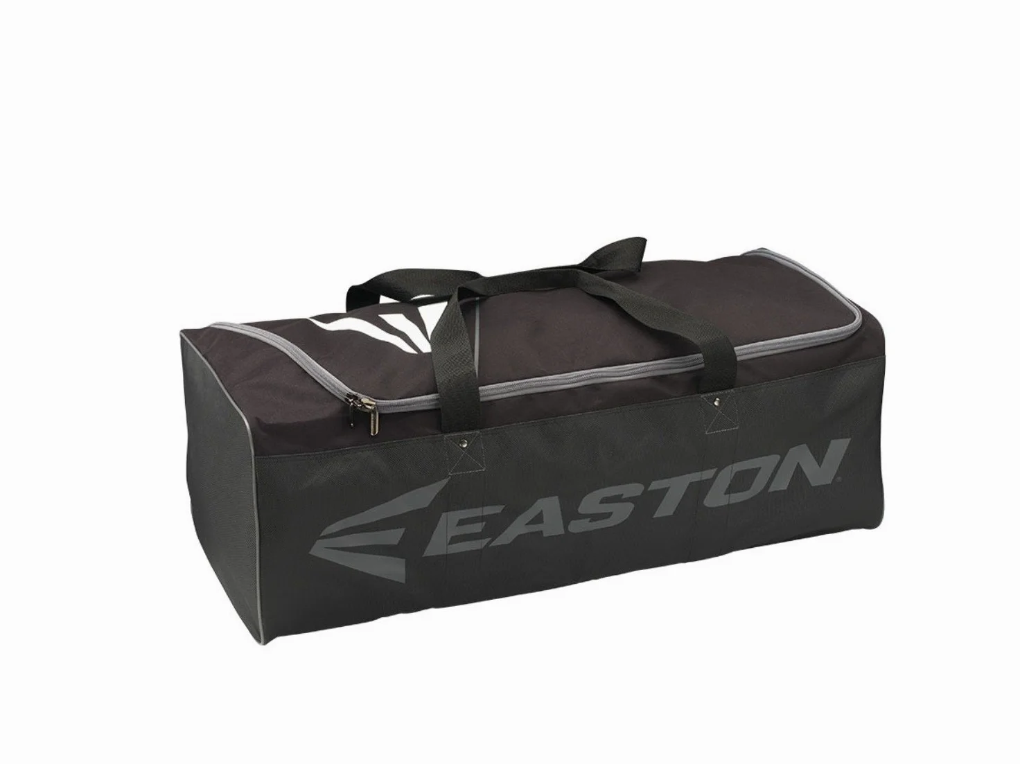 EASTON E100G Bolsa de equipo, color negro, 2021, béisbol Softball, para equipos y entrenadores, compartimento grande con cierre de cremallera, se adapta a dos juegos completos de equipos de colectores, correas de transporte reforzadas
