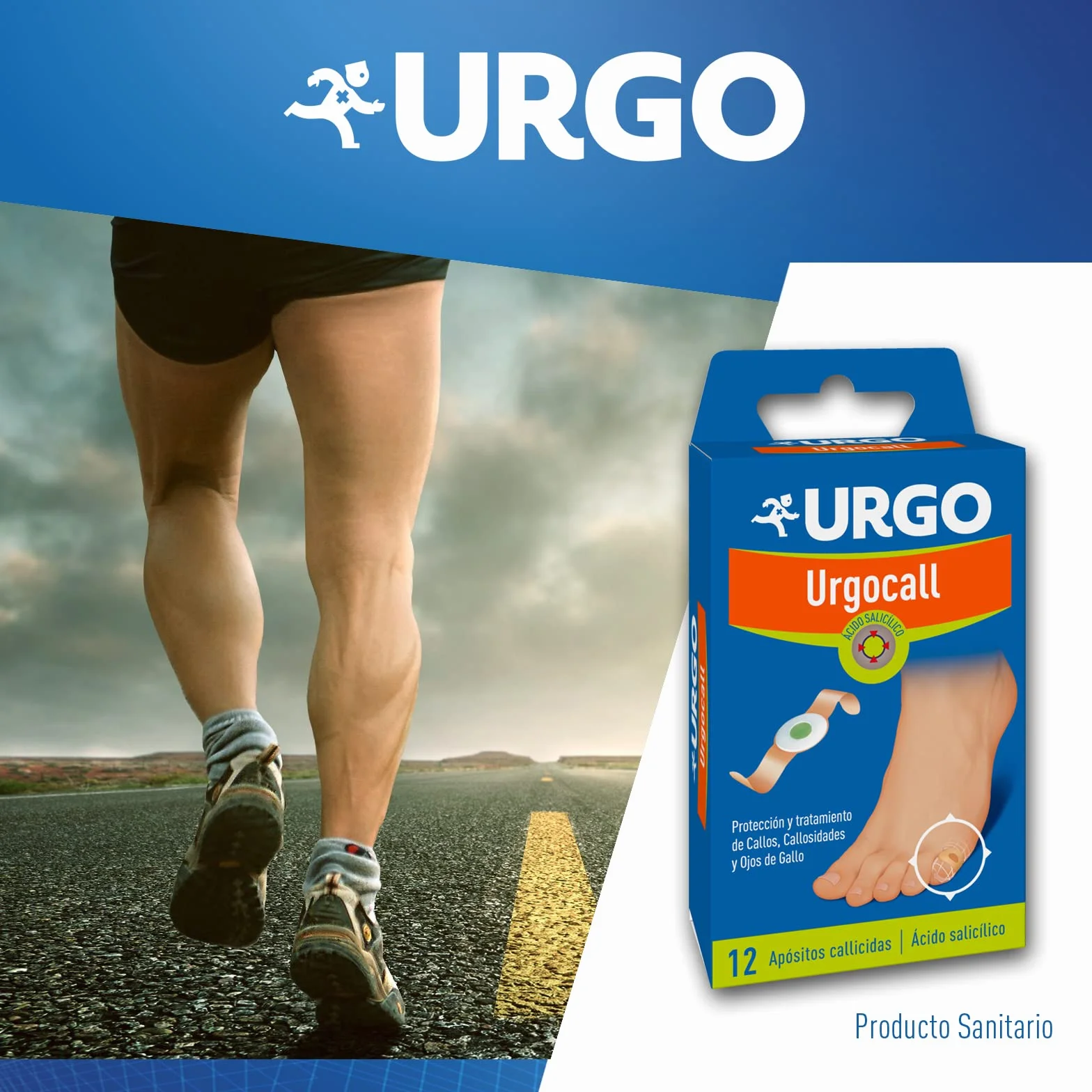 Urgo Urgocall para callos instalados y dolorosos con ácido salicílico caja 12 apósitos