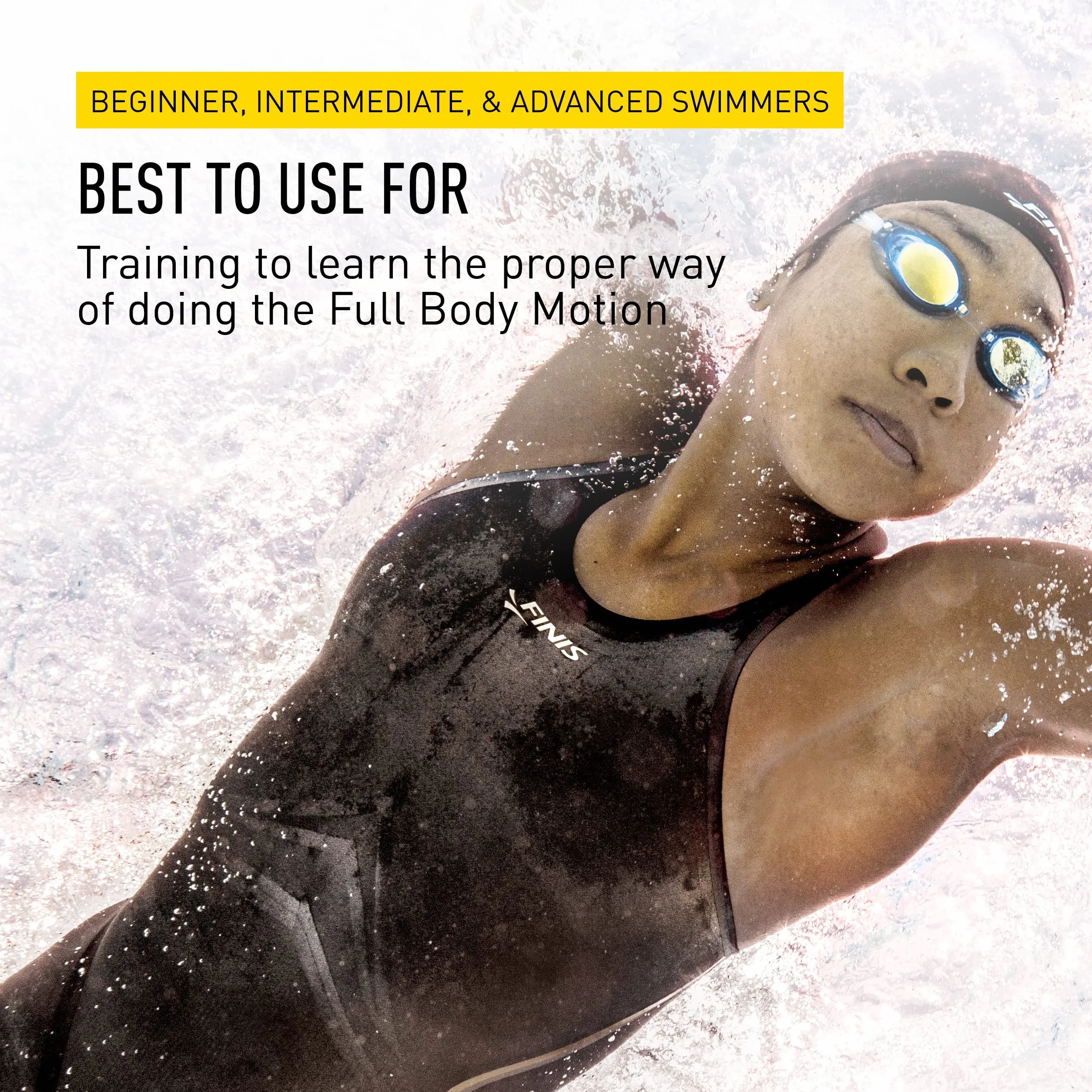 Monofin de Goma para Adultos FINIS Monofin Foil Entrenamiento de Patada de Delfín