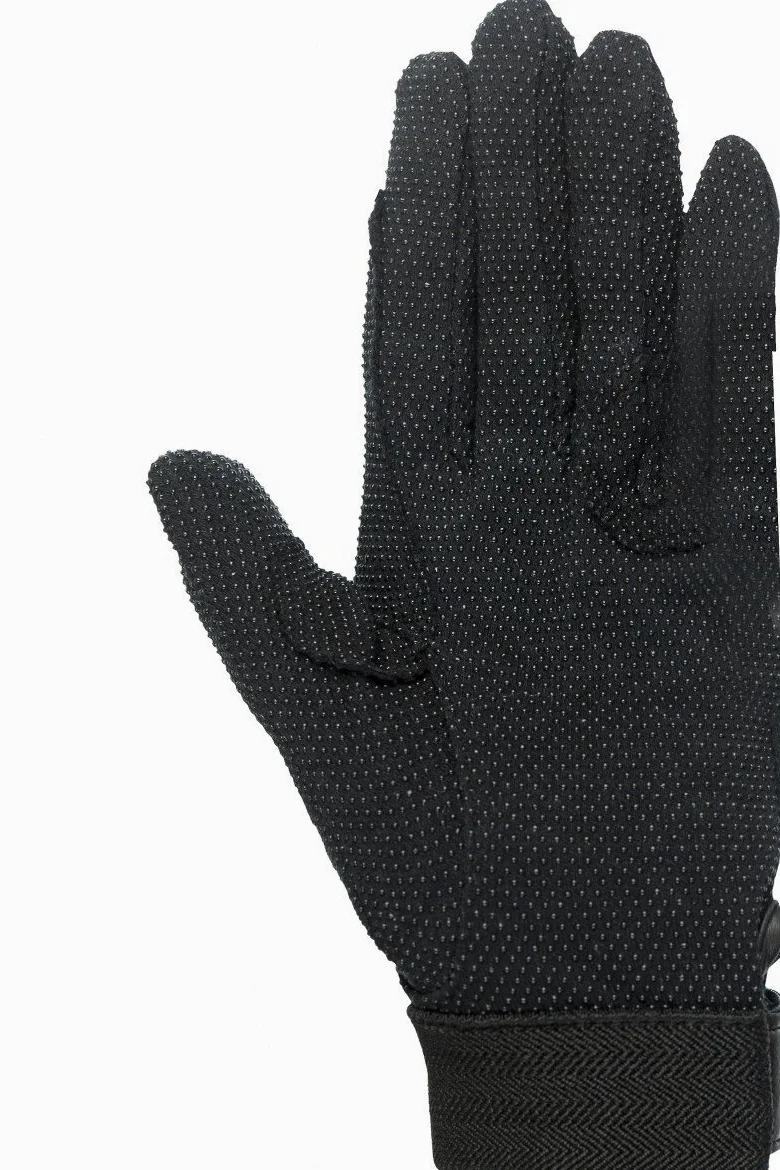 Horze Guantes de equitación básicos Ajustables de algodón Polygrip