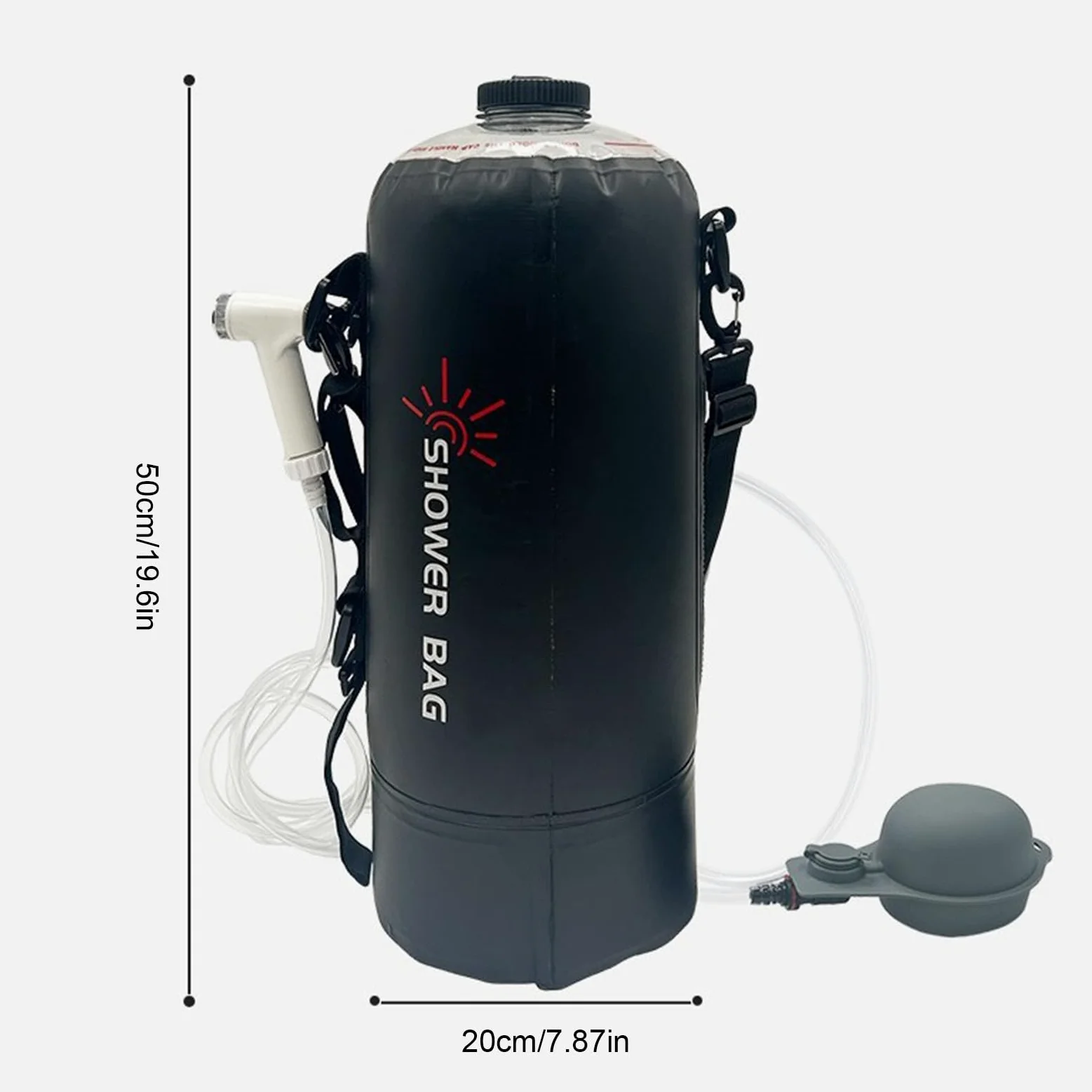 Ducha Camping Al Aire Libre 12 L Calentamiento Solar Manguera Desmontable | Duchas Solares Portátiles Para Acampar Equipo Senderismo, Playa, Natación, Accesorios Viaje, Aire Libre, Overlanding