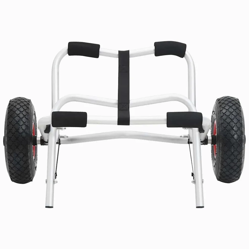 vidaXL 1/2x Carretilla Plegable de Transporte de Kayak Aluminio Carrito Canoa