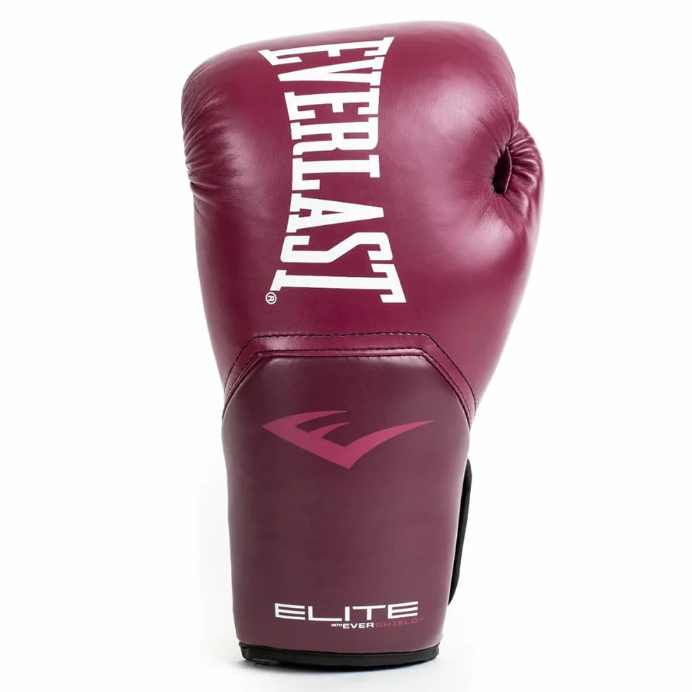 Everlast Elite 2 Boxing Gloves, Boxing Gloves for Bags, Mitt Work & Sparring, Hook and Loop Strap, Ergonomic Grip Bar, Split-Style Foam Combination - Authentic Everlast Gear