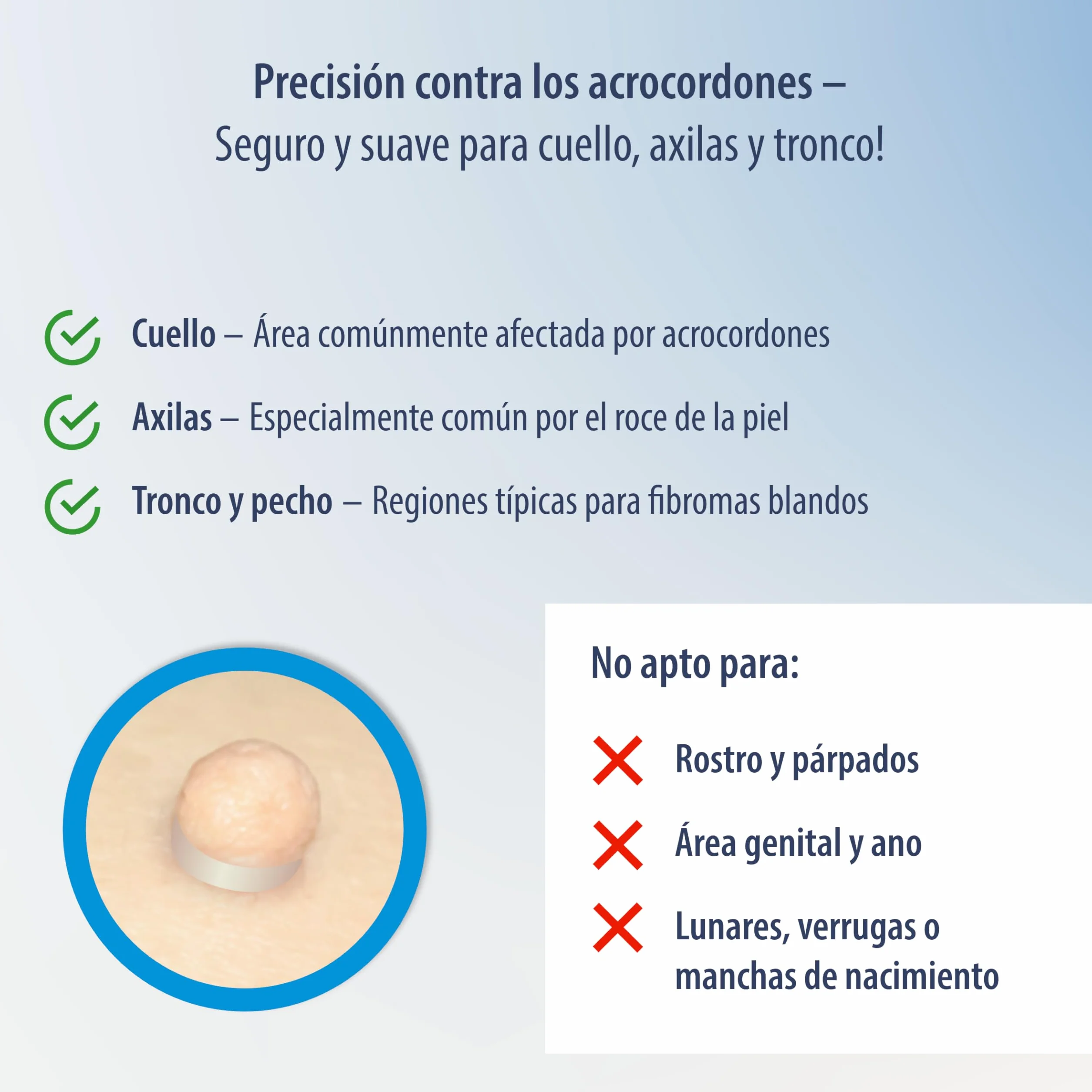 Evolsin Anti acrocordones eficaz contra verrugas del tallo para cuello axilas cuerpo