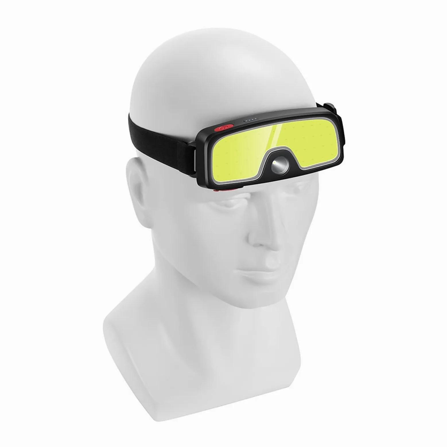 MyrRhe Linterna Frontal LED COB Recargable por USB: 3 Modos, Ideal para Senderismo y Acampada, Opciones de Colores Vibrantes