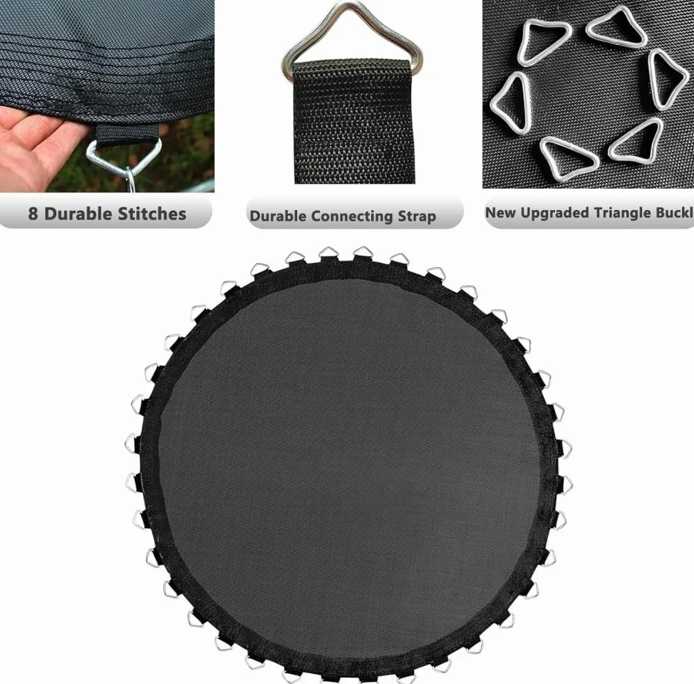 Alfombrilla redonda resistente de repuesto duradera para saltar seguro al aire libre, ideal para trampolines, absorción de impactos, experiencia de salto mejorada