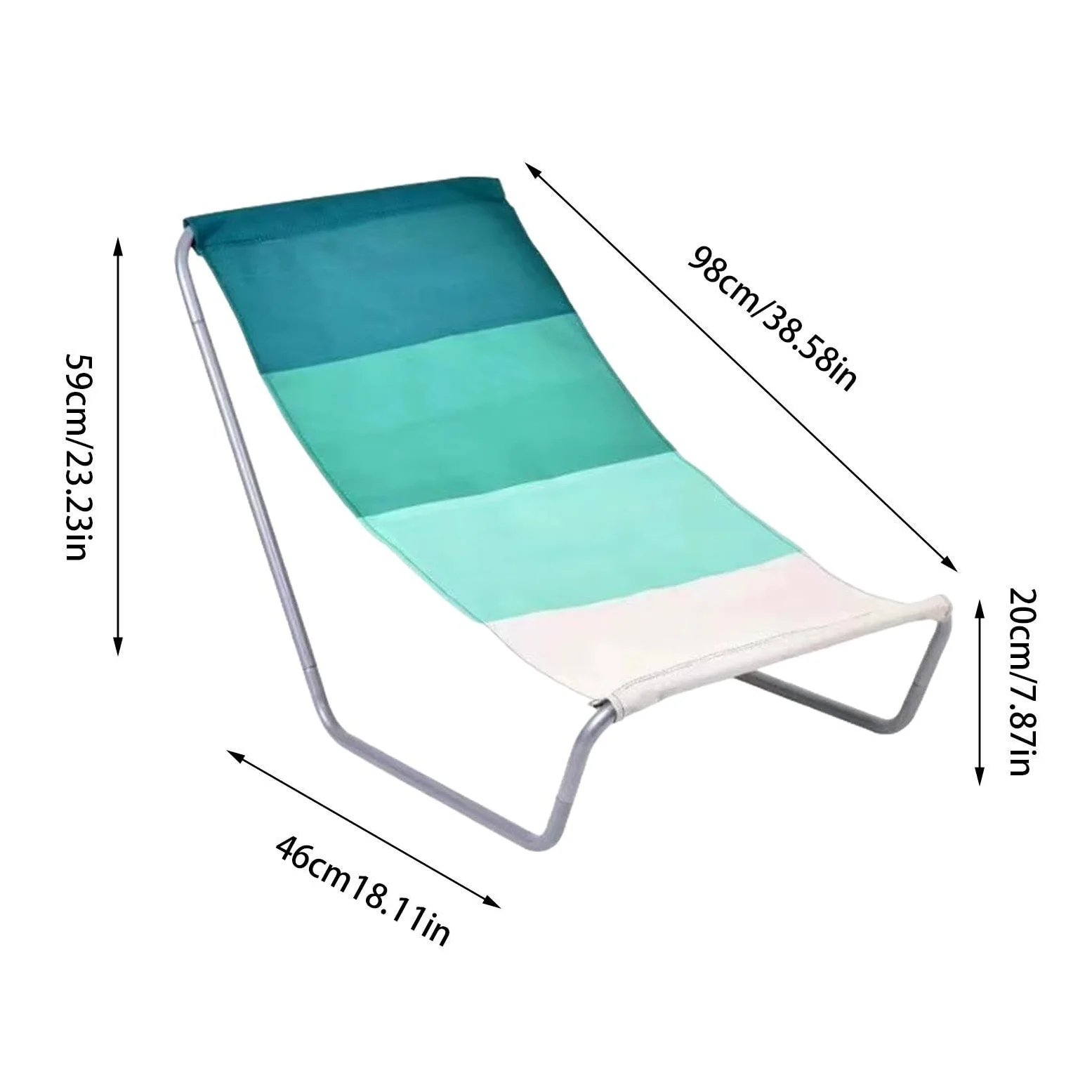 Silla de camping plegable,Silla de camping reclinable | Sillón de playa | para acampar, plegable, ultraligero, portátil, para exteriores - Tumbona de jardín para playa exterior, tomar el sol, patio,