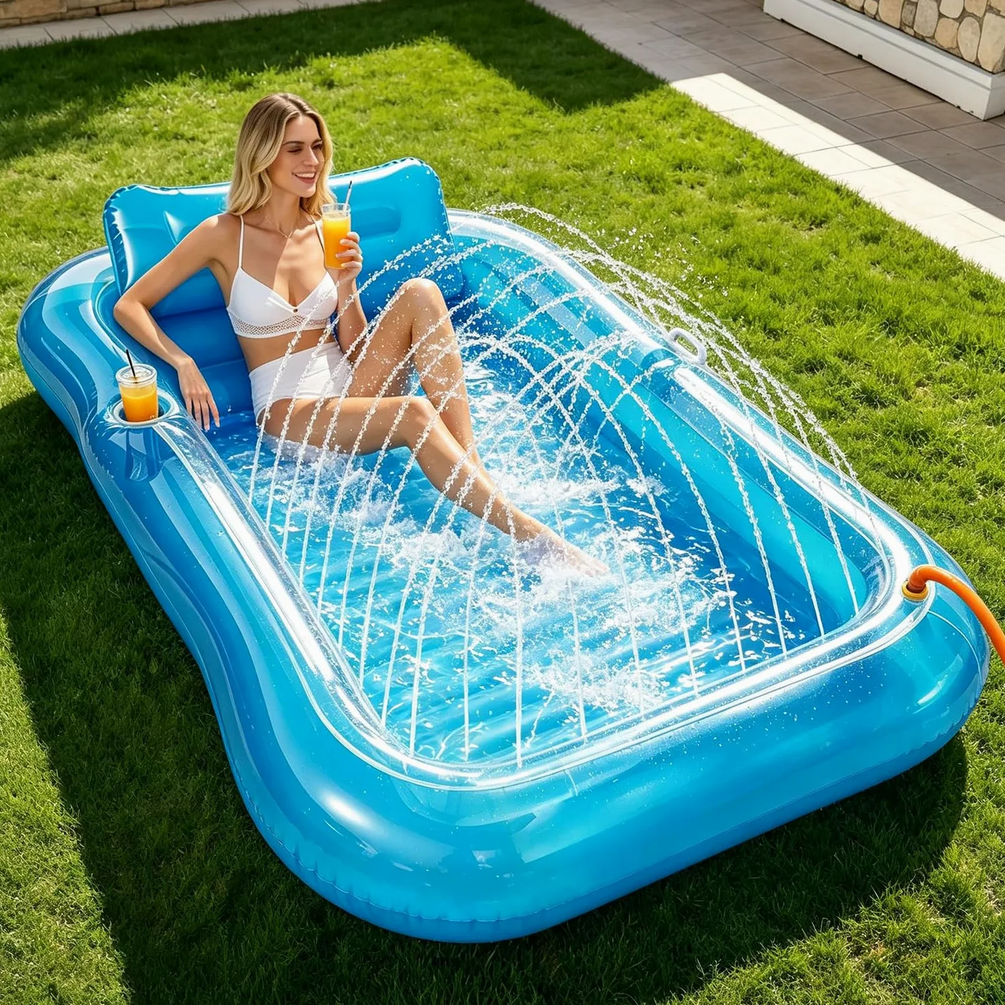 Sunshine smile Dispensador de Cloro para Piscina,Dispensador Cloro Flotante,Kits de Mantenimiento para Piscinas,Dispensador Químico,Dispensador Cloro Flotante,Dispositivo de Dosificación Cloro