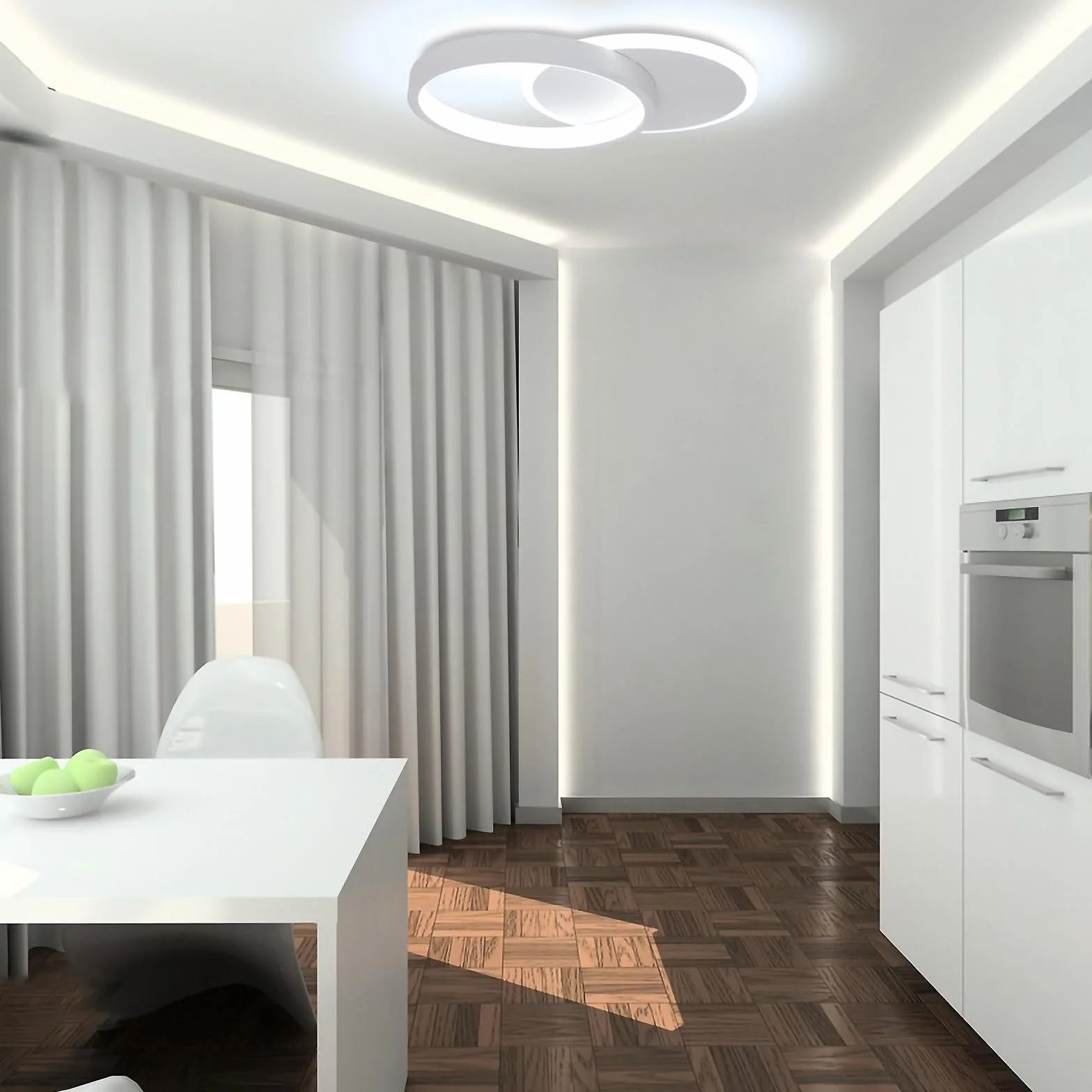 Plafon LED Techo 24W Moderna Redondo 2400LM Blanco Frío 6000K