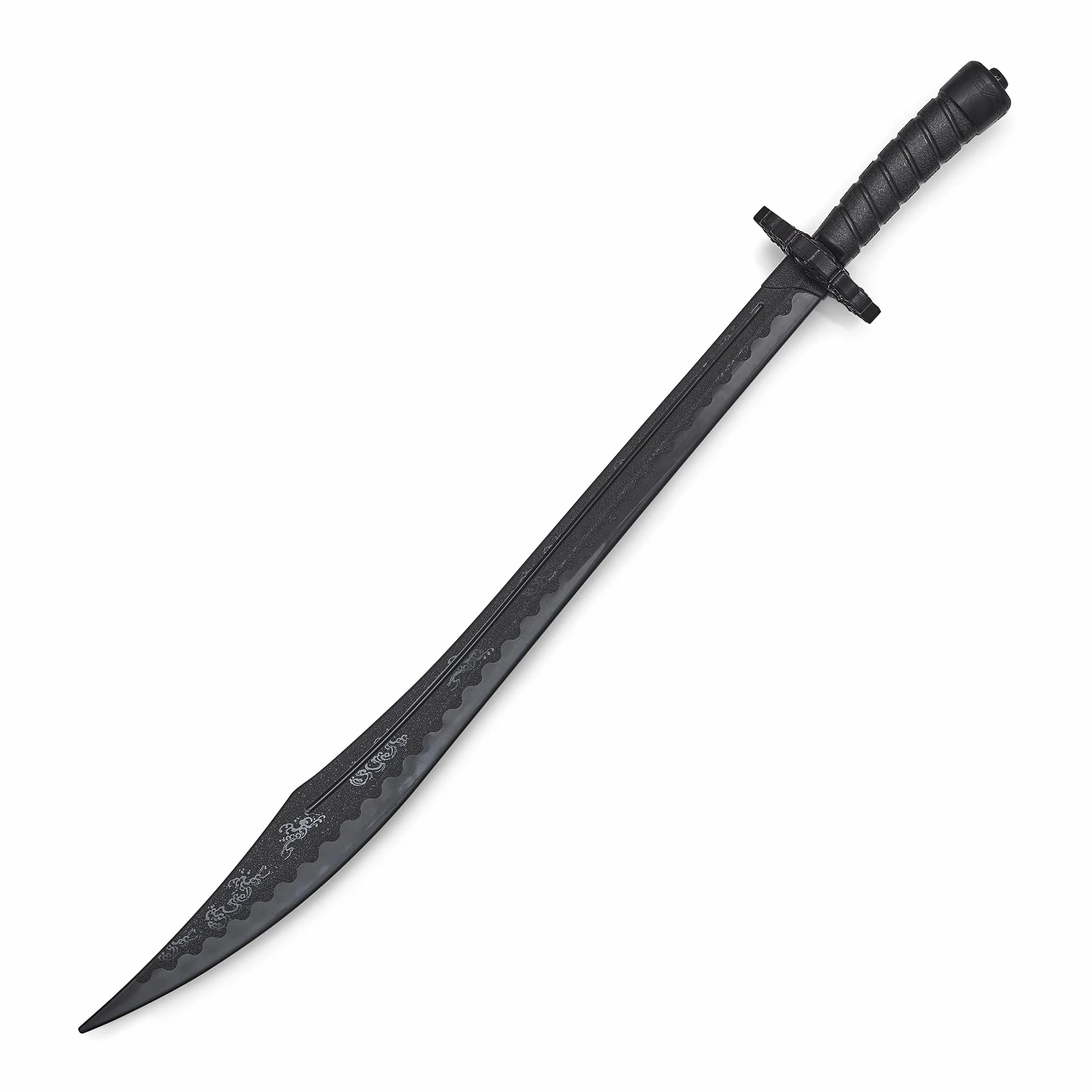 Artes Marciales Negro Polipropileno Plástico Kung Fu Broadsword Entrenamiento Espada - 37"