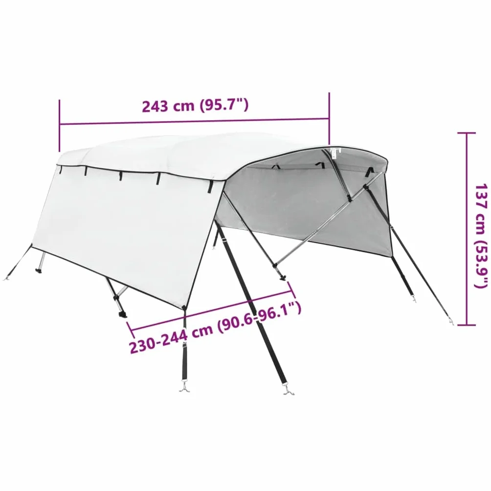 vidaXL toldo Bimini toldo Bimini toldo Bimini para Barco