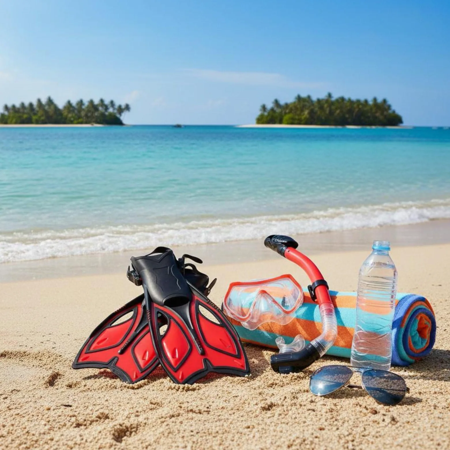 Amagogo Aletas y Máscara Equipo de Snorkel Conjunto Completo Gafas Visión Panorámica Silicona Flexible Tubo Seco Cierre Automático Aletas Ligeras Reducción de