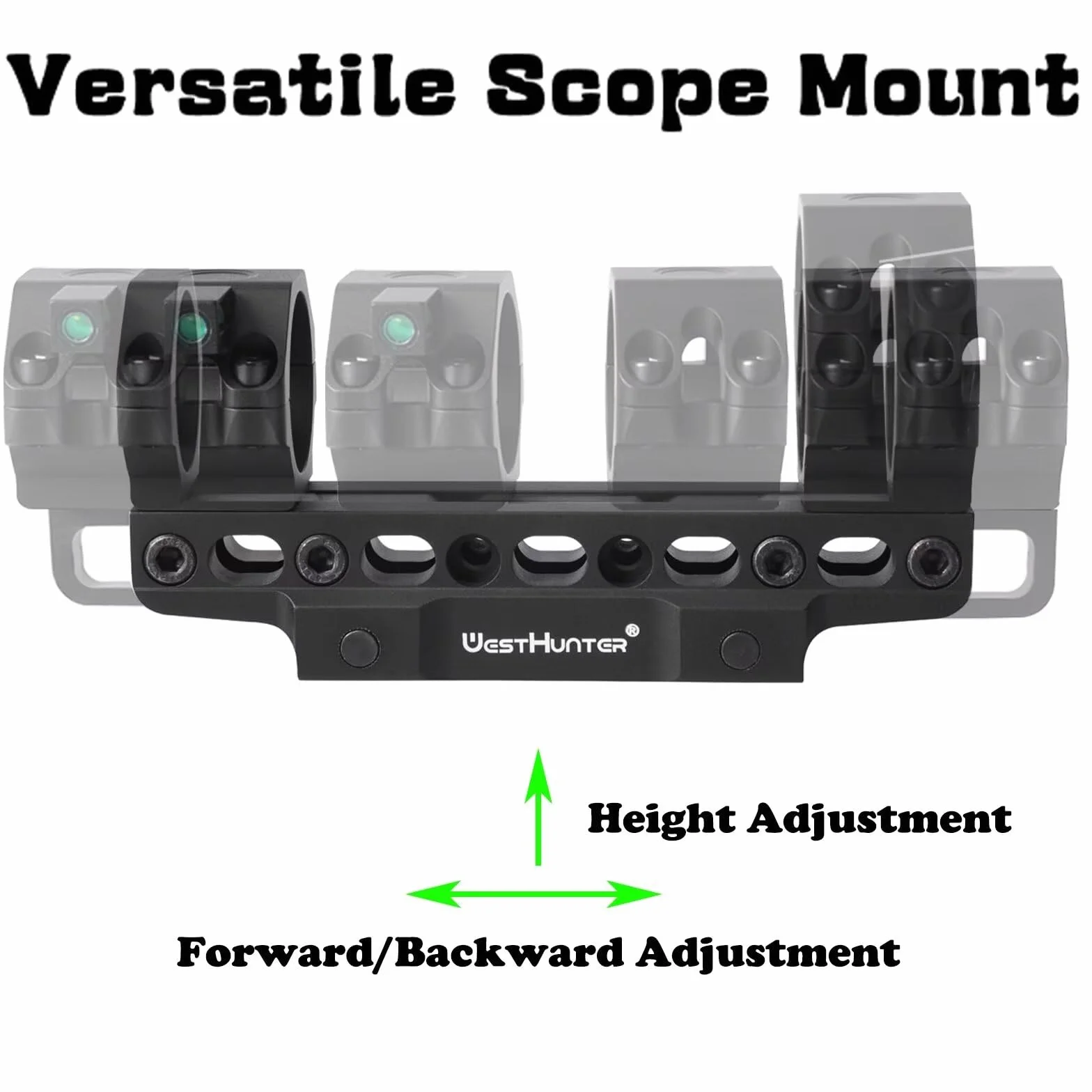 WestHunter Optics Precision WH304 Dovetail Scope Mount, Exclusiva para Competencias Deportivas | Brown