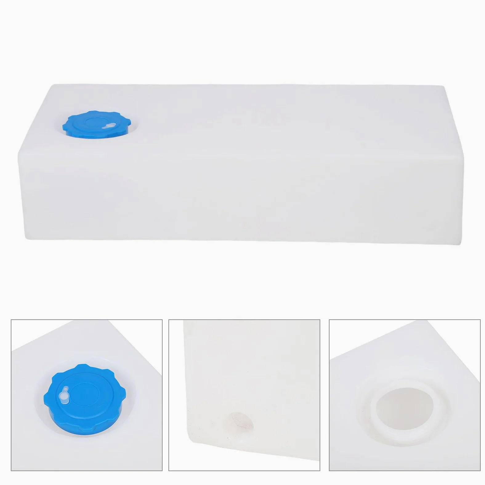 CHICIRIS Tanque de Agua Dulce para Vehículos Recreativos, LLDPE Tanque de Almacenamiento de Agua para Vehículos Recreativos, 8,5 Galones, 29,33 X 13,11 X 6,50 Pulgadas, Diseño Moldeado de una Pieza,