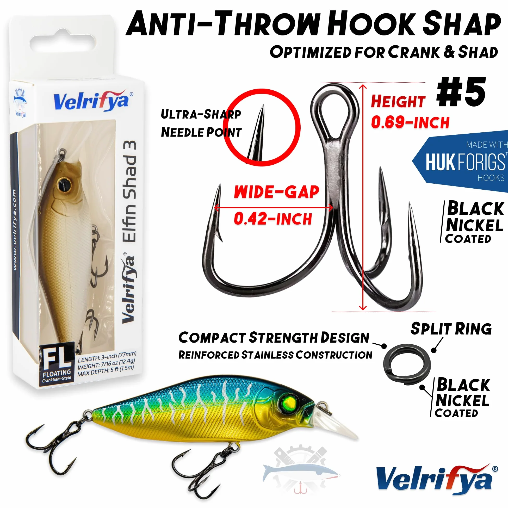 Crankbaits/Jerkbait híbridos para pesca de lubina, buceo poco profundo, para lucio, lucio, agua fría para pesca de invierno y primavera, para agua dulce y salada