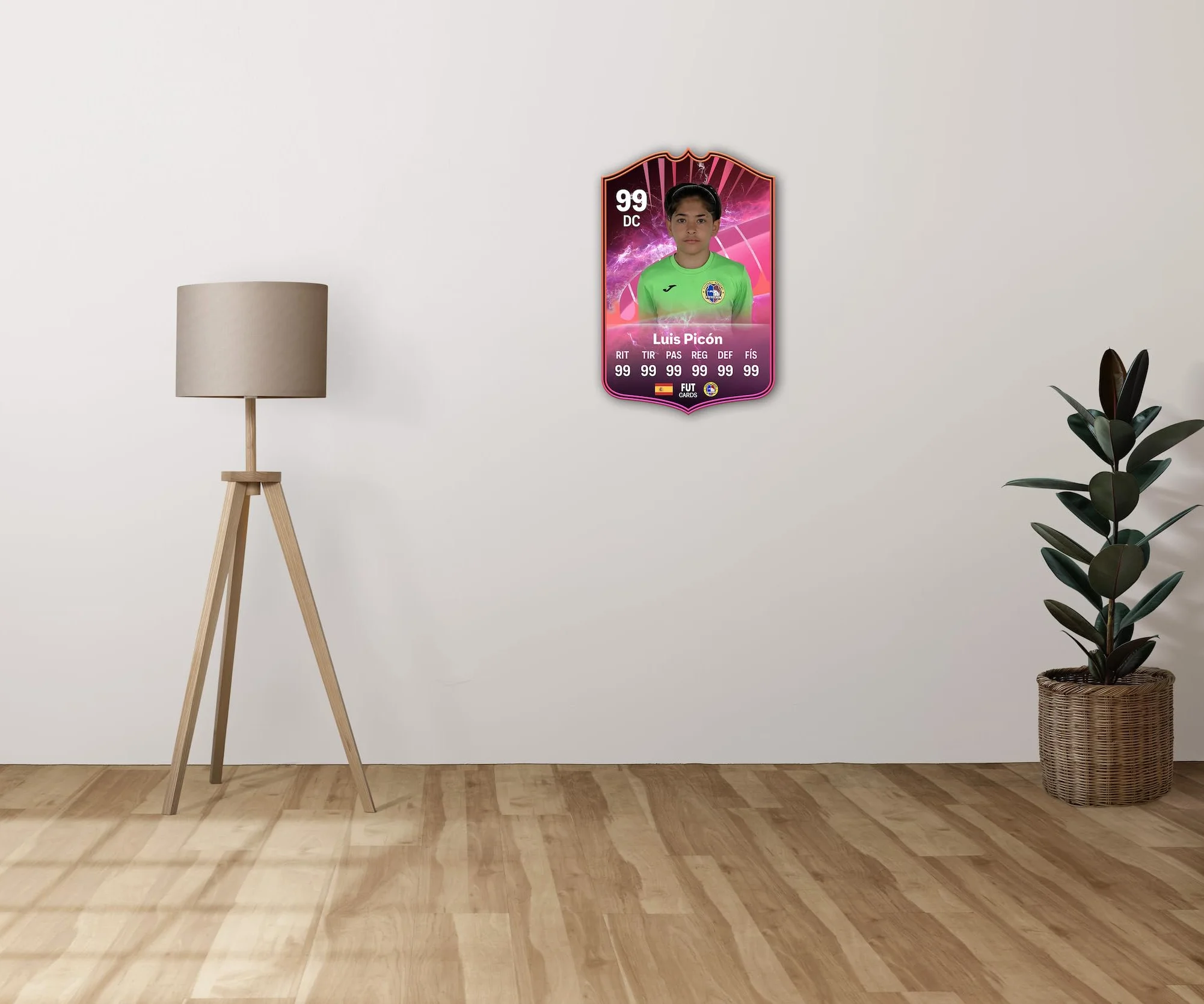 Carta de Fútbol Personalizada - FC25 Heroes - 5mm de Grosor en PVC con Impresión en Vinilo Perfecta para Regalos, Decoración y Fans del Fútbol - Regalos Originales - Amigo Invisible