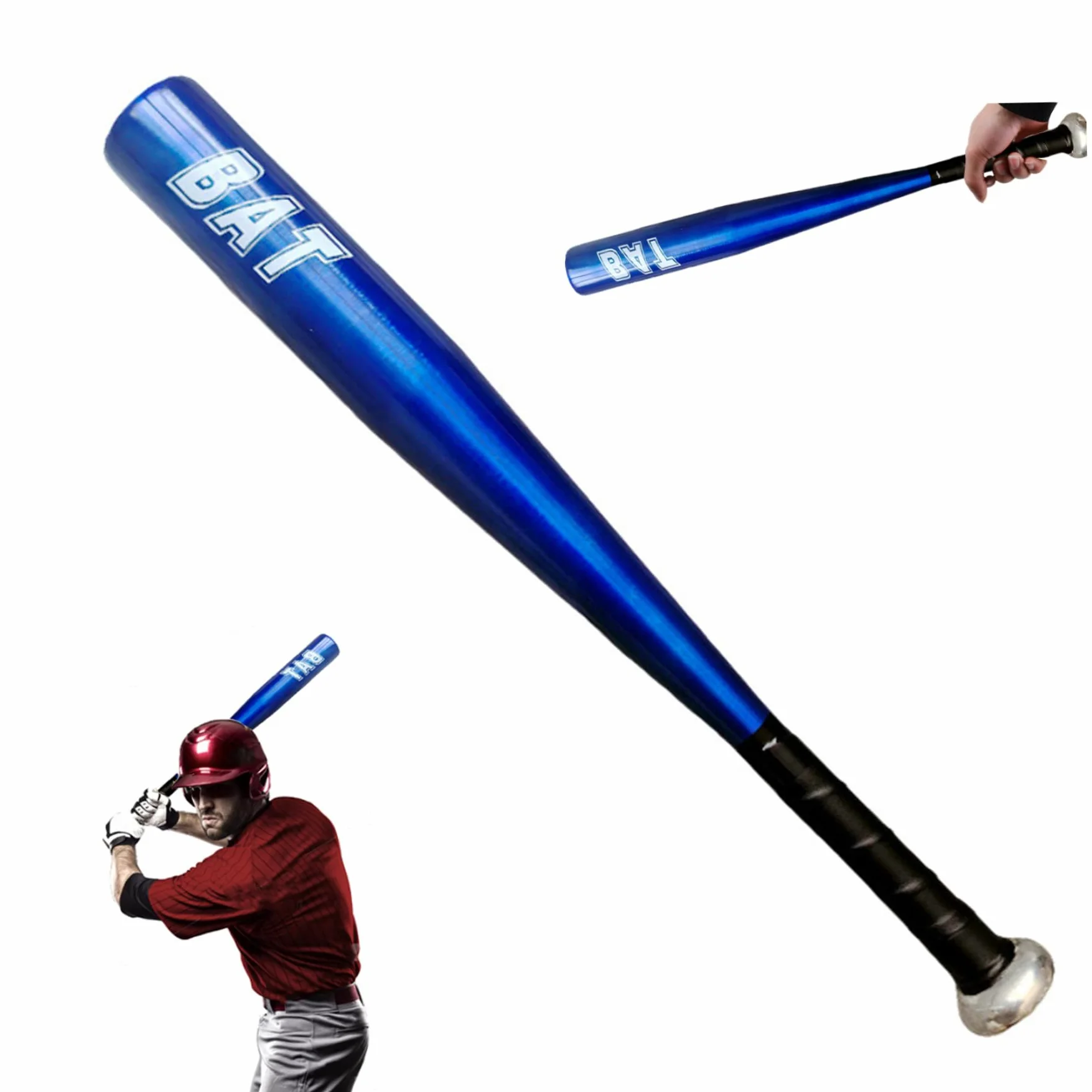 Bate de Béisbol Defensa Personal 20 Pulgadas Aluminio Robusto Metal