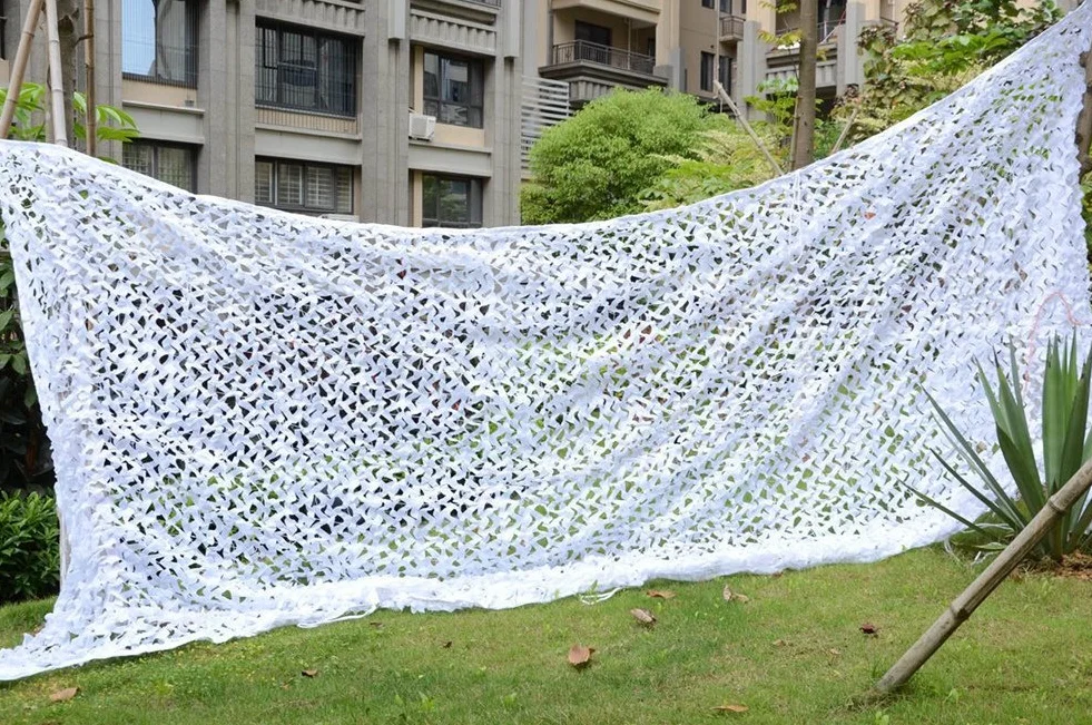 Red de Camuflaje de Color Blanco Nieve de Camuflaje Neta 3x4M （9,8x13ft）