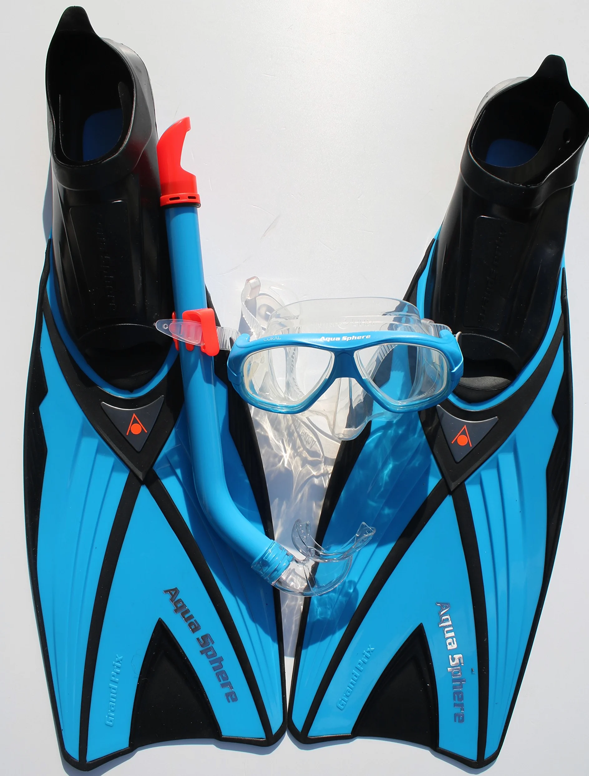 1900101012 Aqua Sphere completo aletas, gafas, boccalio