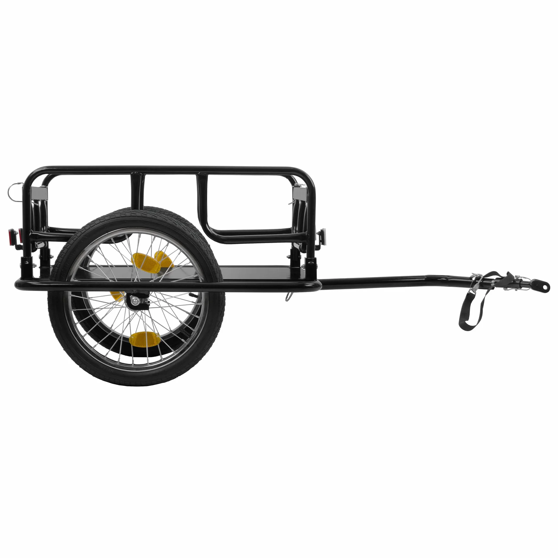 Zelsius Remolque Bicicleta Transporte 68 litros | Carro Plegable para 2 Cajas Bebidas | Carro Transporte | Remolque para Bici con Acoplamiento | Carro Carga
