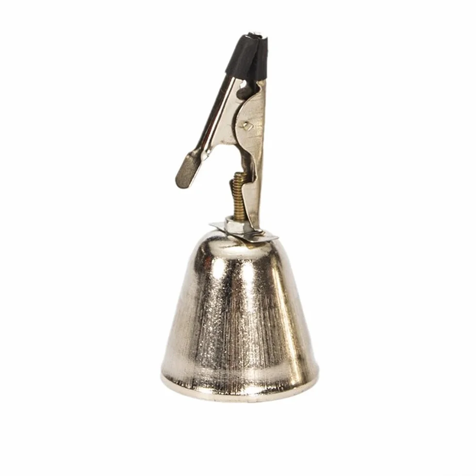 5 campanas de alarma de mordida de pesca, clips de metal para caña, ideal para pesca nocturna con alertas de sonido fuerte (pequeño)