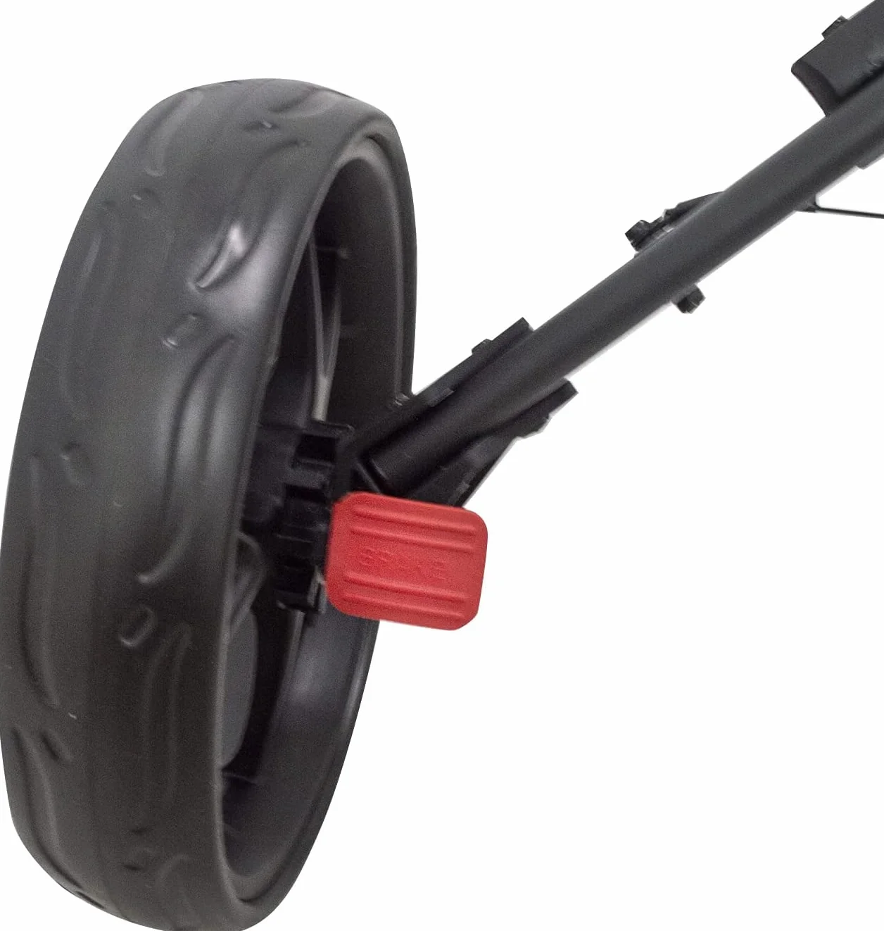 Carrito de golf Newfly 3 ruedas ultraligero plegable con freno de pie soporte para paraguas