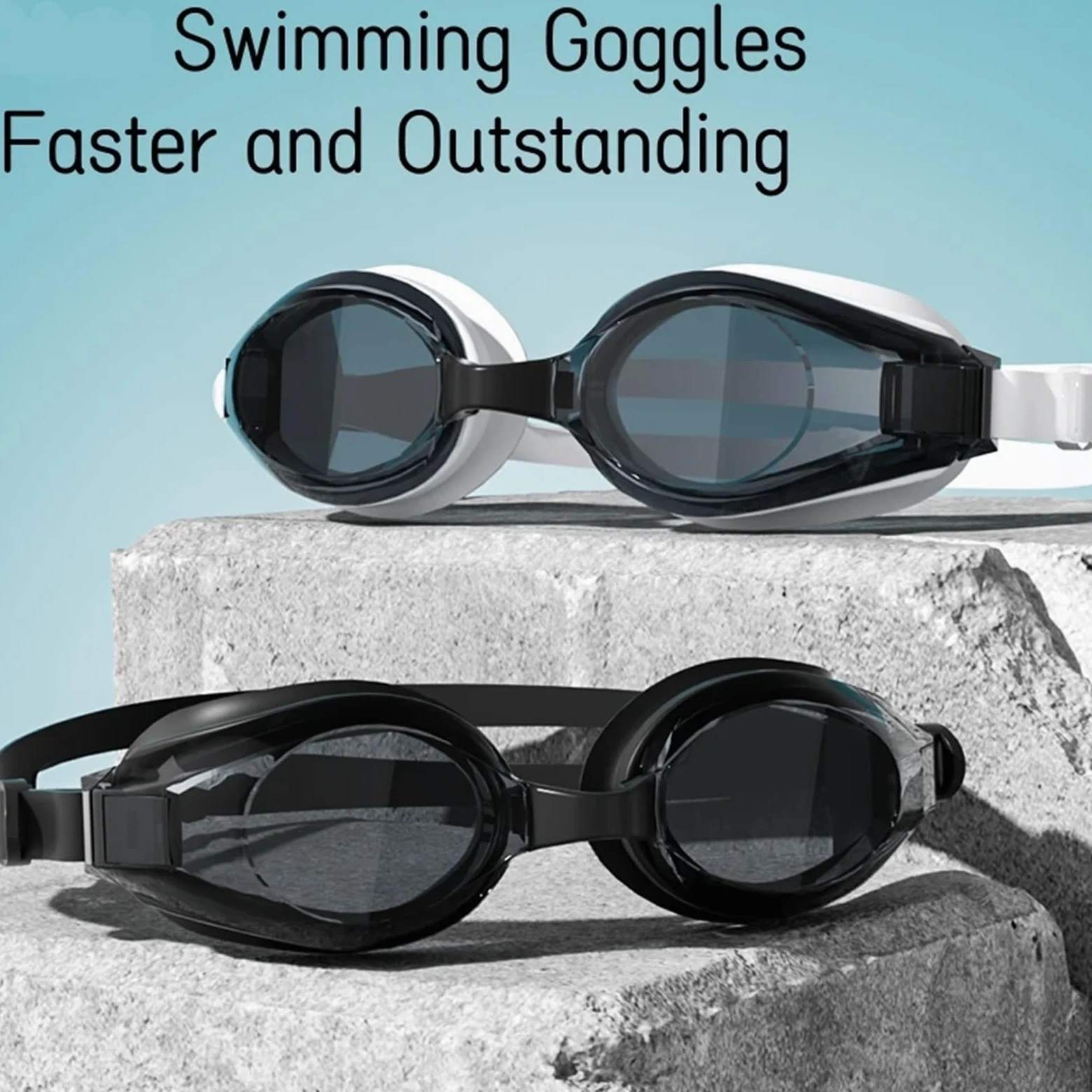 1 pieza gafas de natación unisex antivaho impermeables Para Deportes | Gafas de natación for adultos, gafas de natación ajustables sin fugas