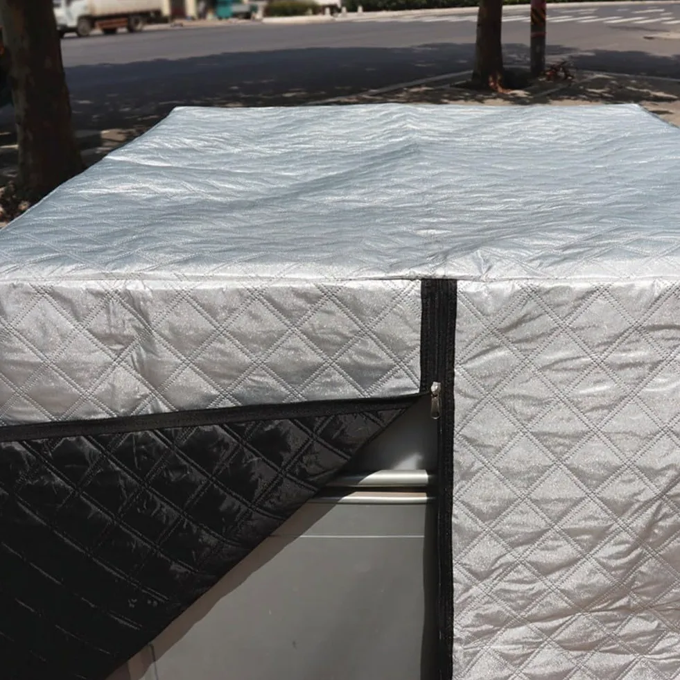 IBC Cubierta para tanque de 1000 L, chaqueta de aislamiento térmico a prueba de heladas con protección UV, envoltura de contenedor de agua Oxford 420D para protección contra el clima de invierno