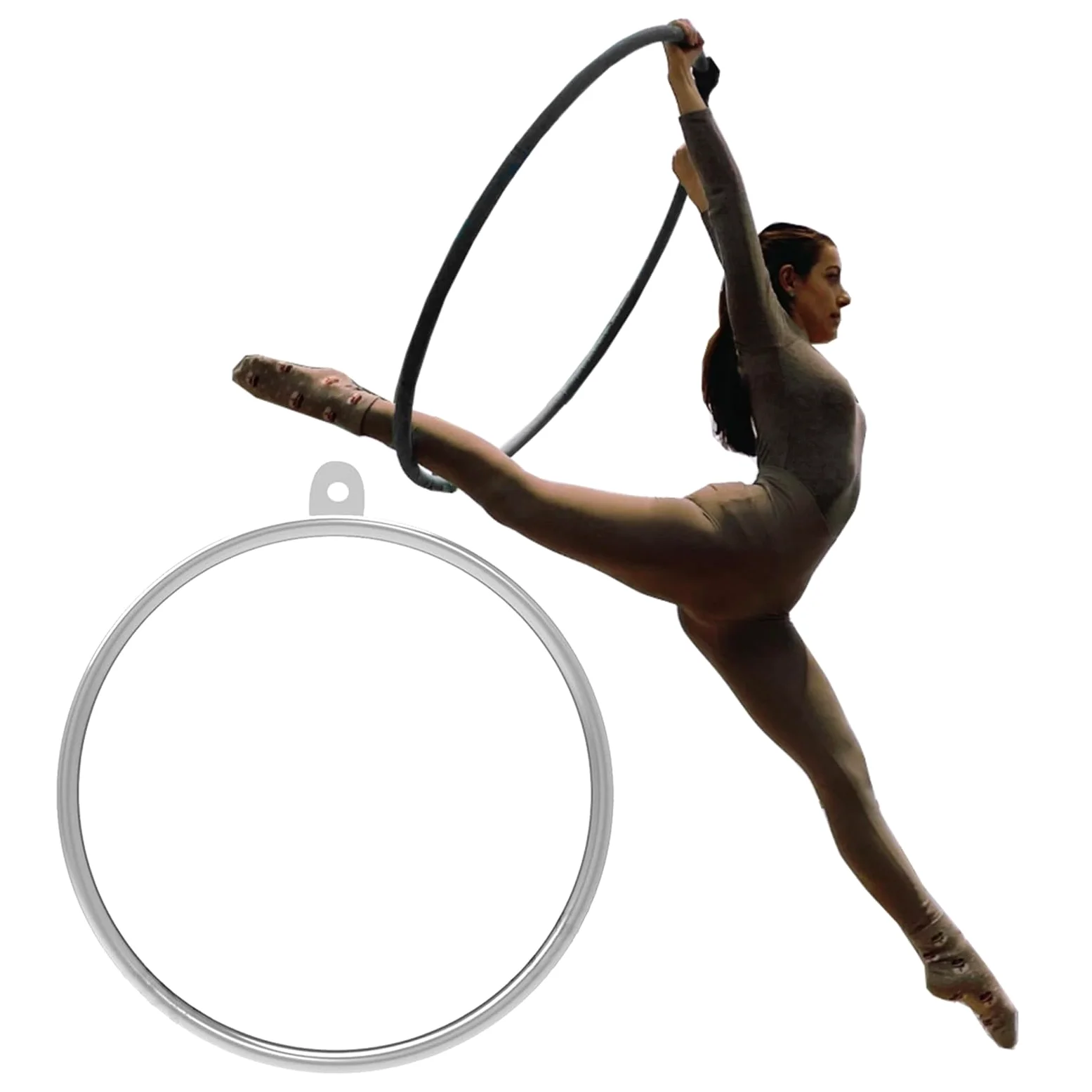 Aro aéreo de yoga, aro de un solo punto para adultos y niños, acrobacias de circo, rendimiento de pérdida de peso, gimnasia
