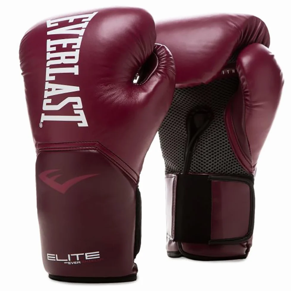 Everlast Elite 2 Boxing Gloves, Boxing Gloves for Bags, Mitt Work & Sparring, Hook and Loop Strap, Ergonomic Grip Bar, Split-Style Foam Combination - Authentic Everlast Gear