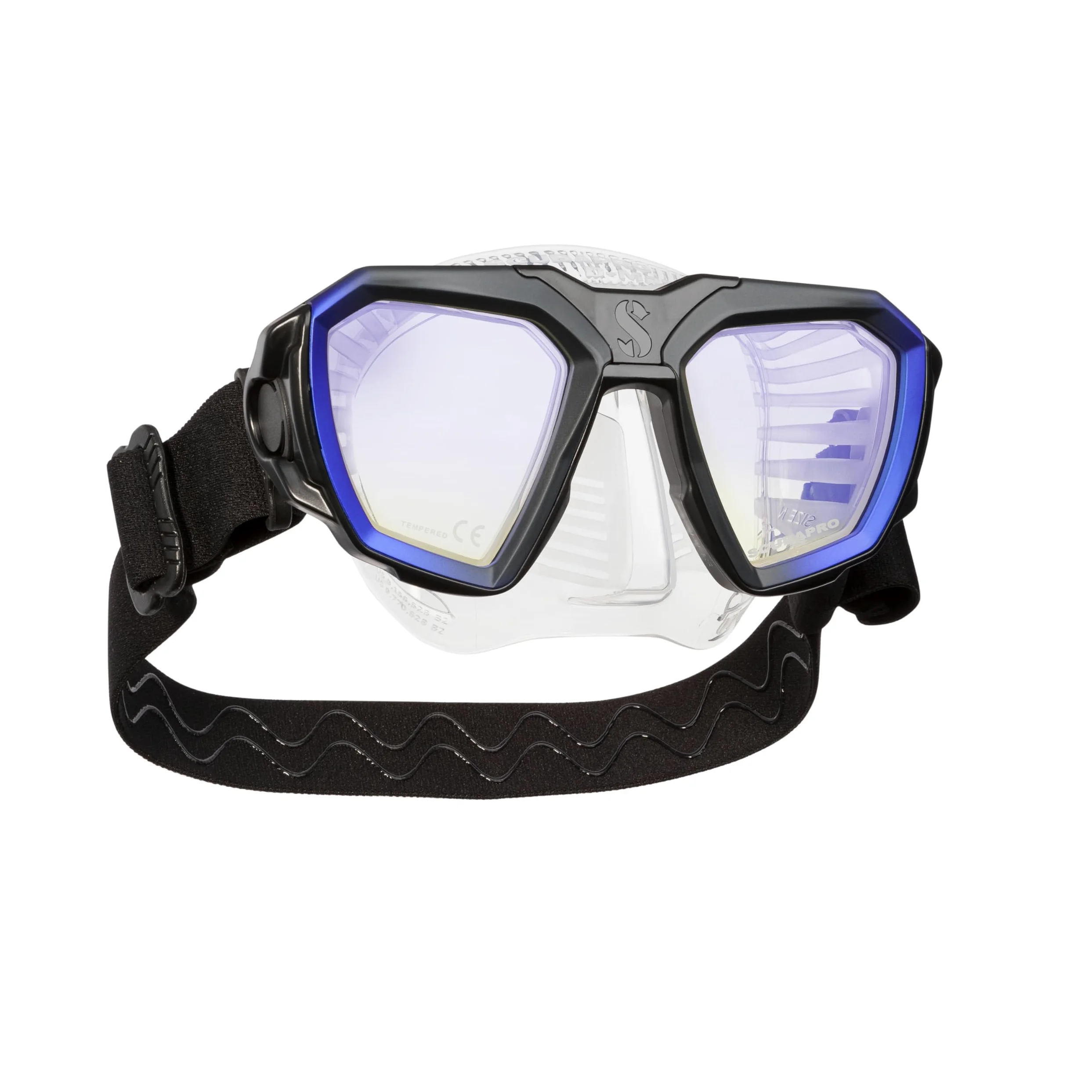 Scubapro D-Mask - Máscara de buceo, incluye adaptador de montaje para el ordenador de buceo HUD.