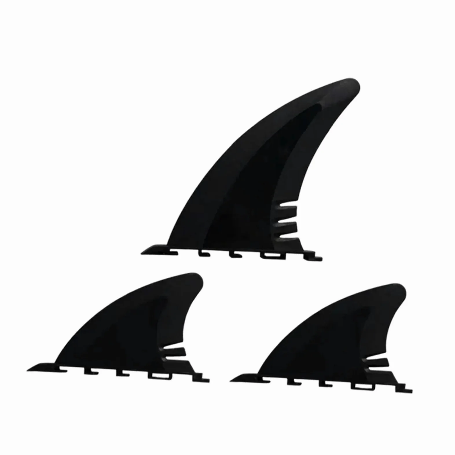 Juego de 3 Aletas de PVC para Tabla de Surf, Ajuste Universal, Repuesto