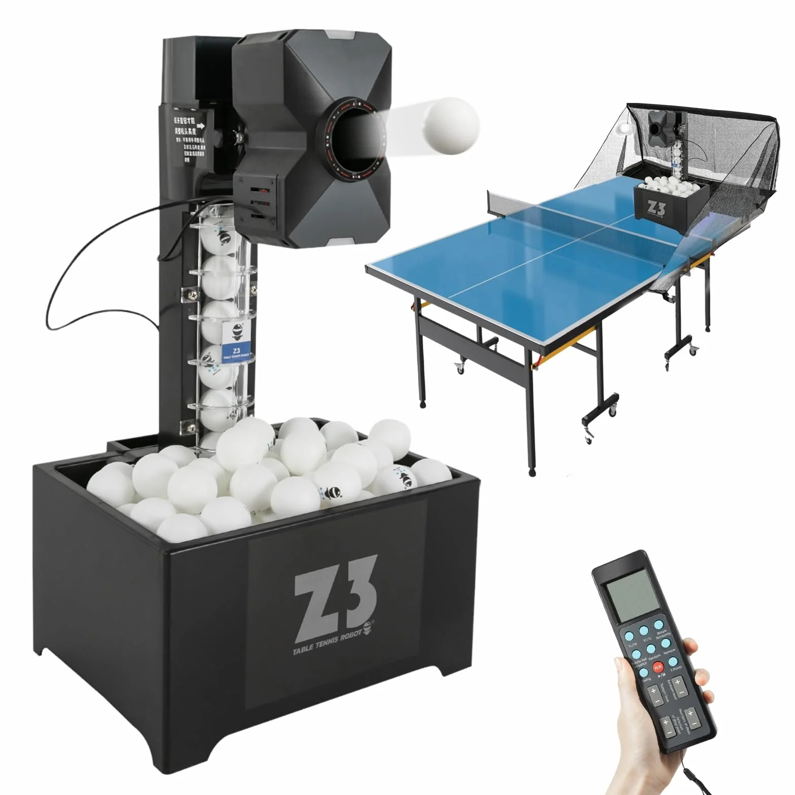 Robot de ping y pong para entrenamiento automático de tenis de mesa máquina