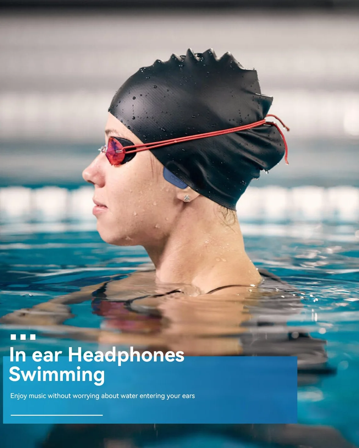 SANOTO Auriculares Natacion, In Ear Auriculare Bluetooth 5.4, IPX8 Auriculares para Nadar, 8G MP3 Acuaticos para Natacion, Auriculare Inalambricos Deportivos para Nadar, Correr y Surfear
