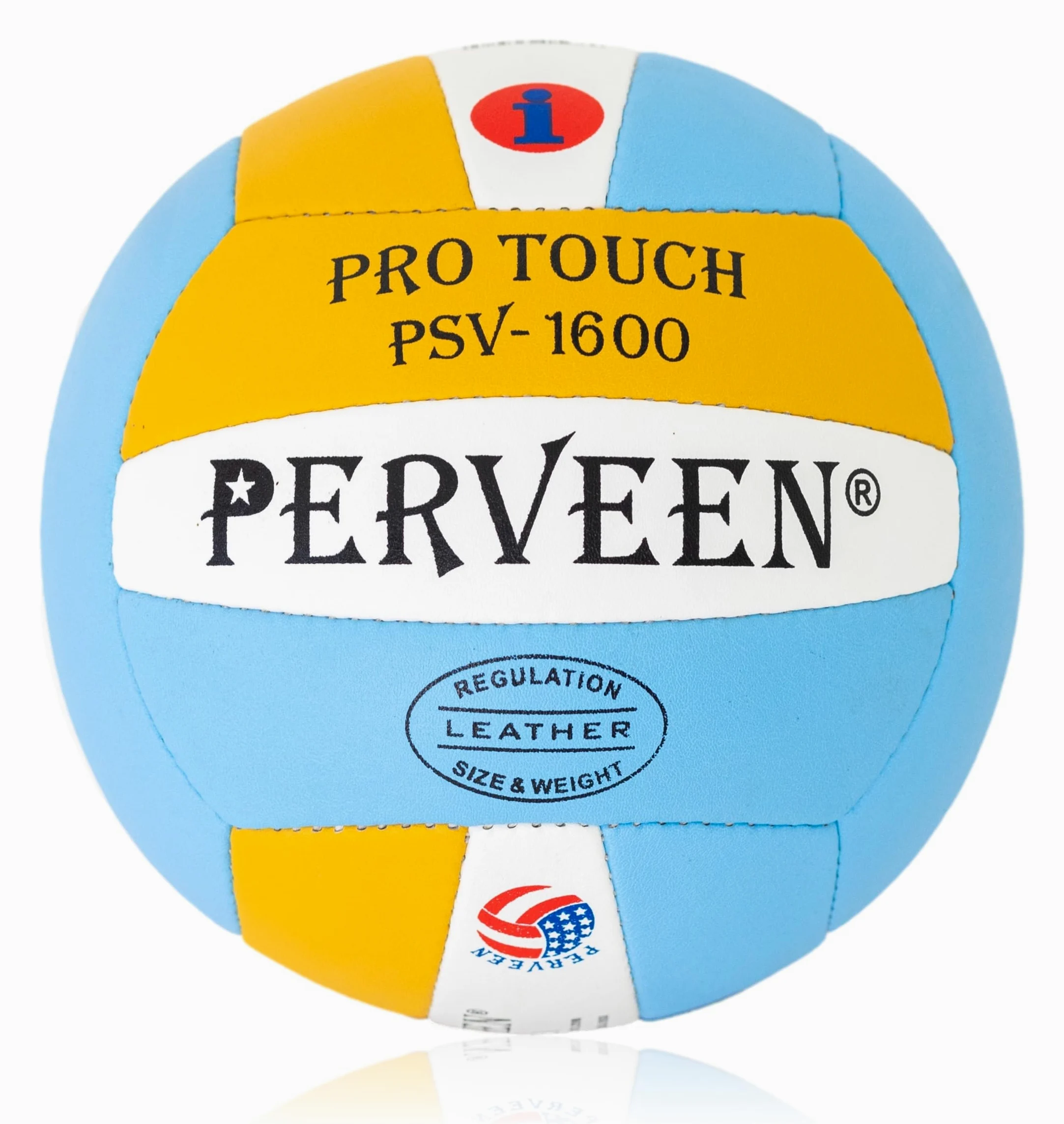 PERVEEN Pelota de voleibol de cuero compuesto de microfibra, tamaño oficial 5, cosida a mano, suave al tacto, para uso en interiores y exteriores, pelota de práctica y juego recreativo