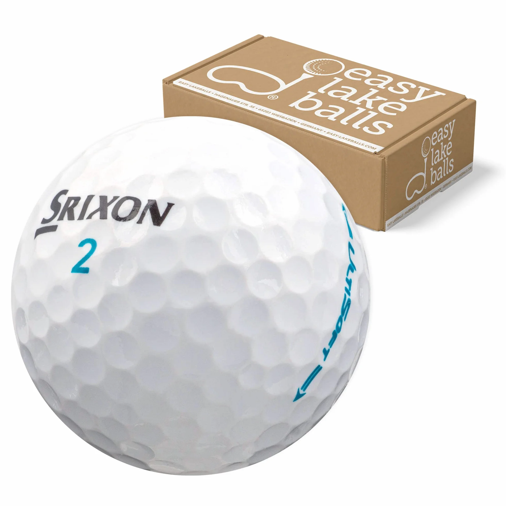SRIXON ULTISOFT Pelotas de Golf Recuperadas AAA/AA - Lake Balls en Bolsa de Red