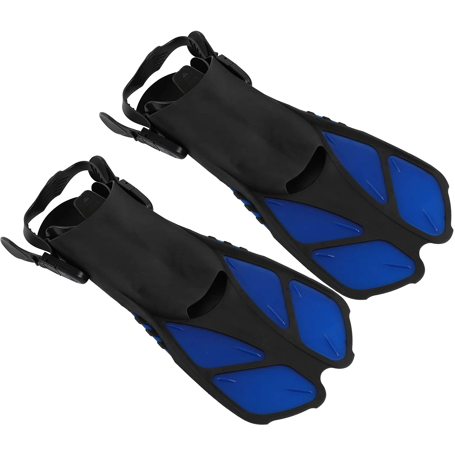 Aletas de natación Ajustables Talón Abierto Aletas de Buceo largas Equipo de Snorkel para Adultos Nadadores Profesionales TPR PP Material 550 810 g