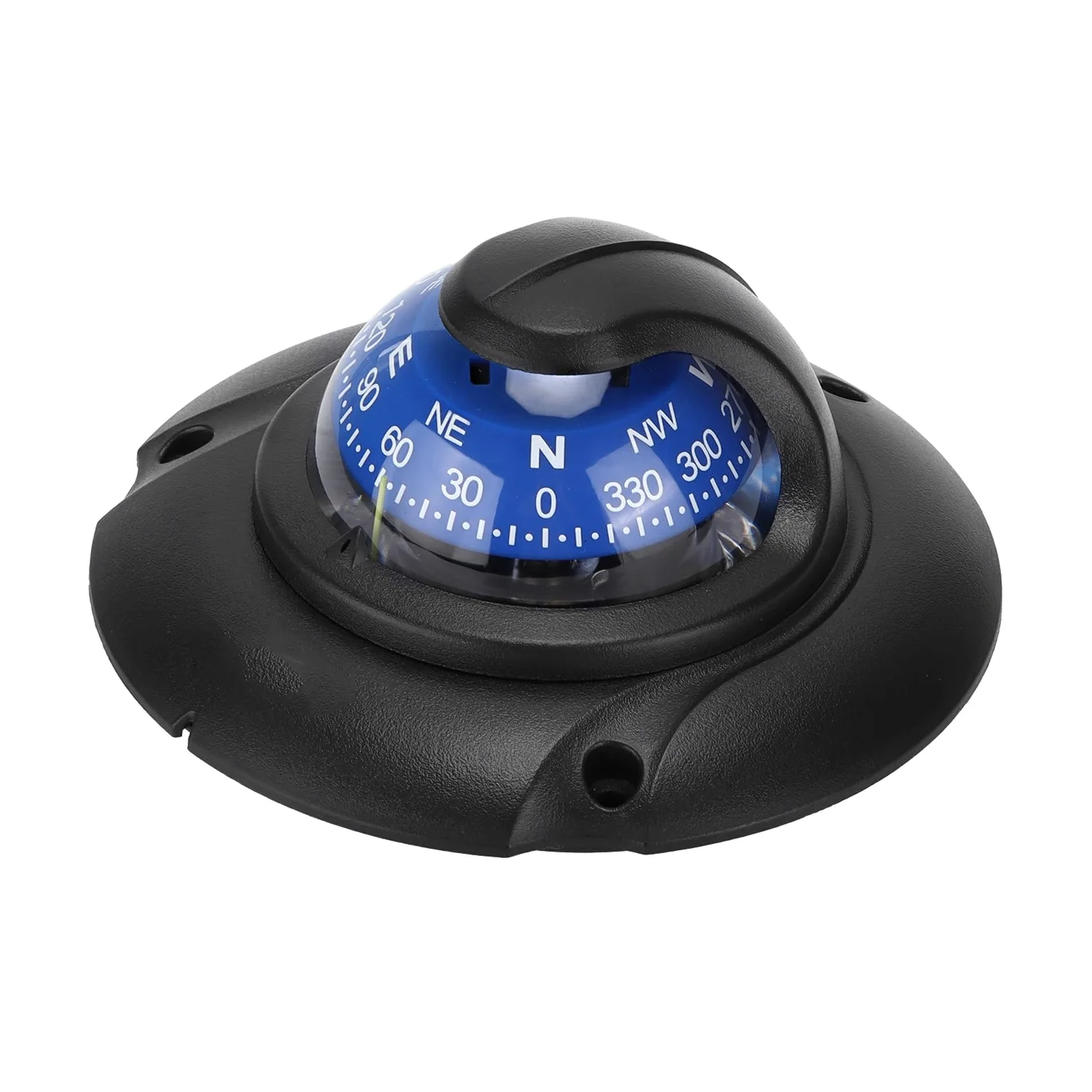 Focket Brújula Marina para Barcos, Luz LED de 12 V Brújula Brújula de Montaje Empotrado Brújula de Barco Montaje de Tablero Marino Brújula de Navegación Marina para el Marino Vehículos