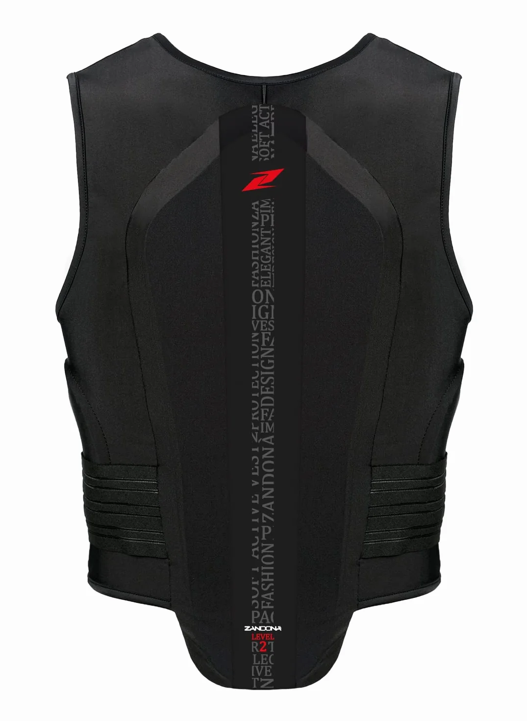 Zandonà Soft Vest Pro X7 (Altura 168-177 cm, Cintura 94-101 cm) Chaleco Protector de equitación, Adultos Unisex, Unisex (Negro), L