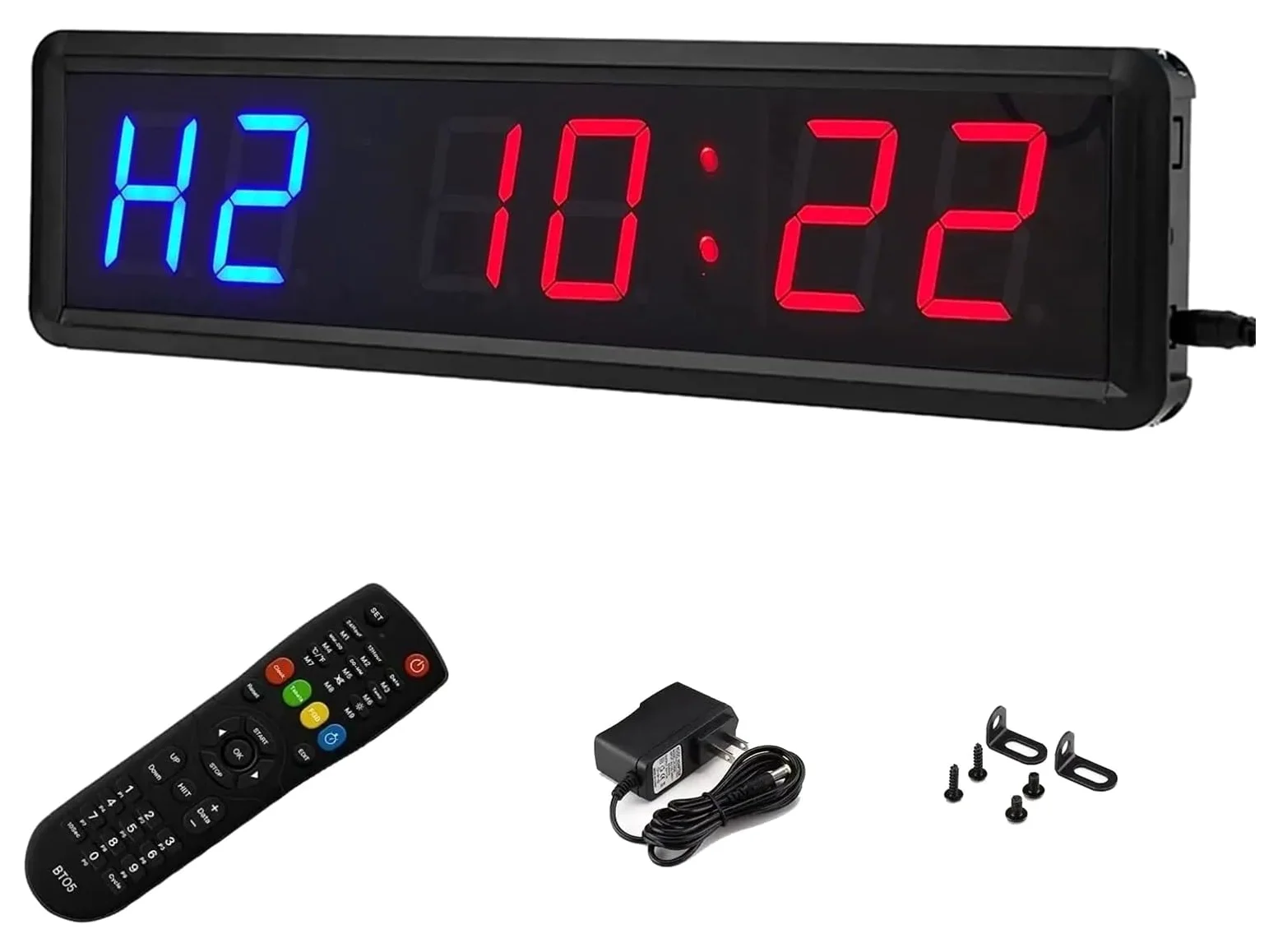 Intervalo de entrenamiento gimnasio temporizador pared cuenta regresiva cronómetro Classroon Yoga con control remoto deportes azul rojo 1,8 pulgadas Altamente Eficiente