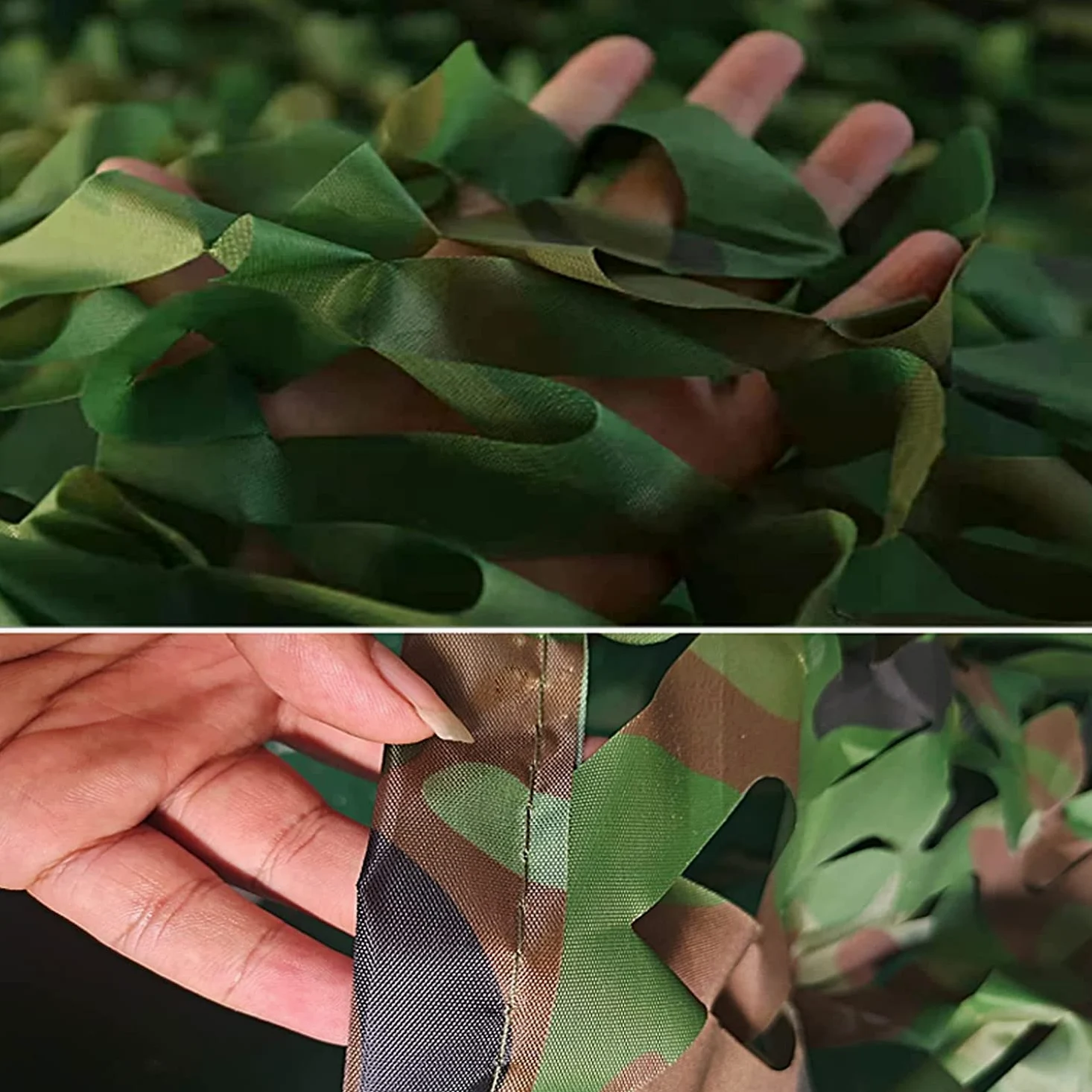 Red de camuflaje para exteriores, 10 x 20 m, ideal para caza, observación de aves, protección solar, selva y observación de vida silvestre, tela duradera para máxima ocultación