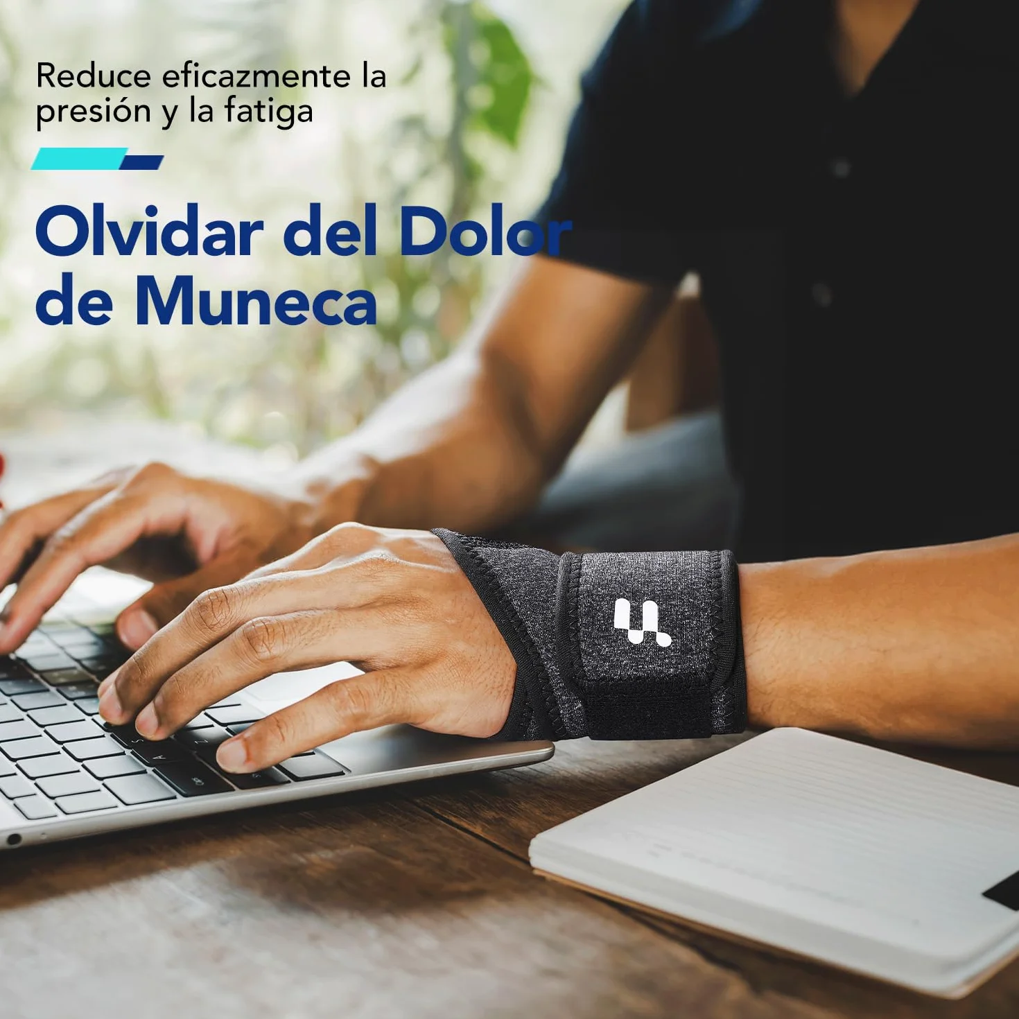 Fitomo Muñequera Tendinitis Muñeca con Apertura del Pulgar Suave para Túnel Carpiano Esguince Artritis Leve, Muñequera Metacarpiana Adjustable para Deportes Trabajos Gym Dormir (Derecha)