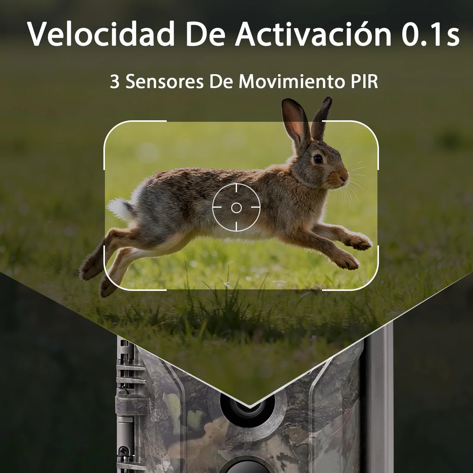 Meidase S970 Pro 4G LTE Cámara de Caza, 48MP 1296P, con Transmisión en Vivo, Visión Nocturna, Activación por Movimiento 0.1s, Transferencia de App, con Batería de 7800mAh y Tarjeta SD 64GB, GPS