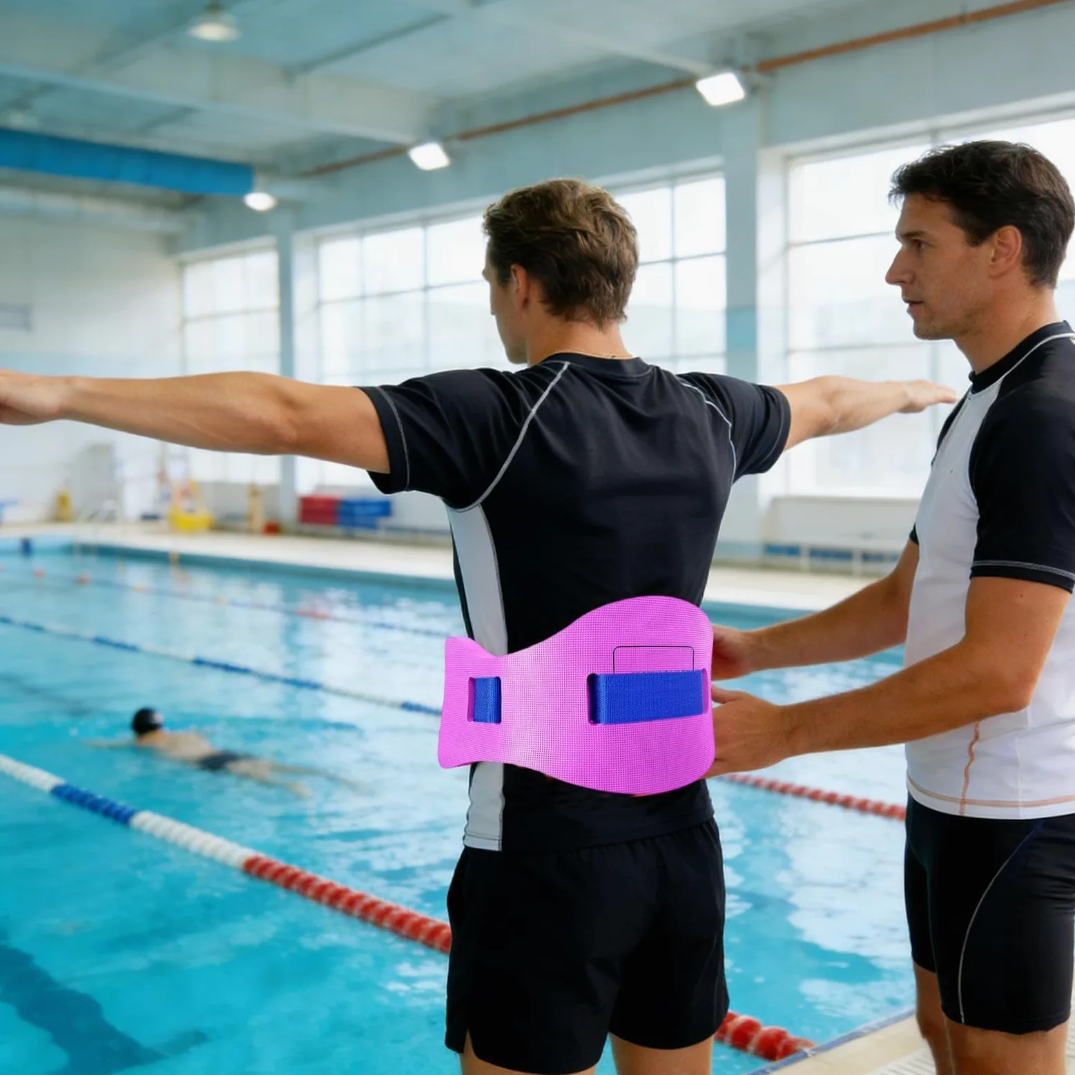 Cinturón de natación – Equipo de entrenamiento de flotabilidad de EVA, cinturón de soporte de natación ajustable | Ayuda de snorkel para entrenamiento en piscina, natación en la playa, lago río mar
