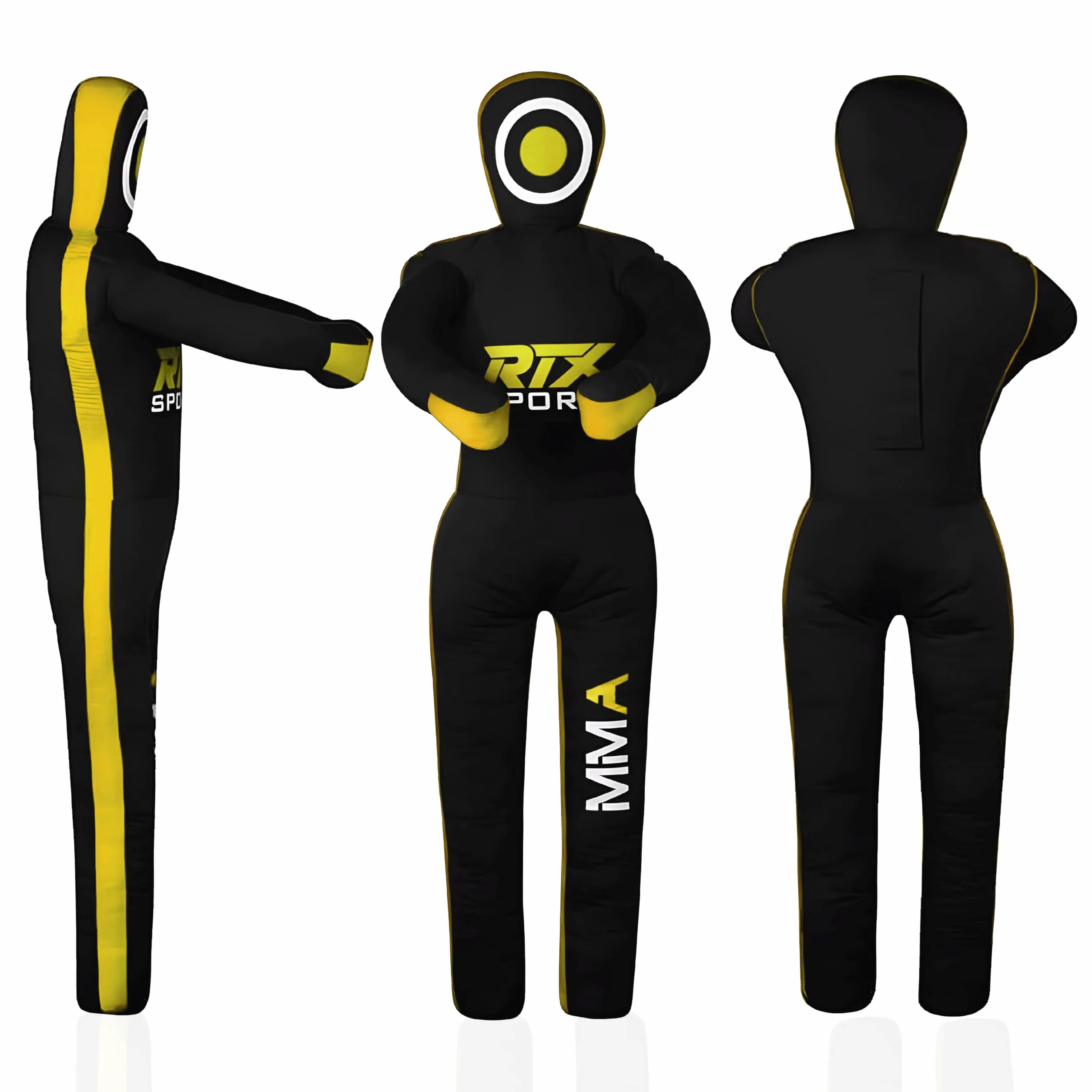 RTX MMA Dummy Judo Grappling Dummy Punch Bag Brazilian BJJ JIU Jitsu Standing Posición de Lucha Libre de Artes Marciales Boxing Karate Entrenamiento Dummy - Lona - UNFILLED