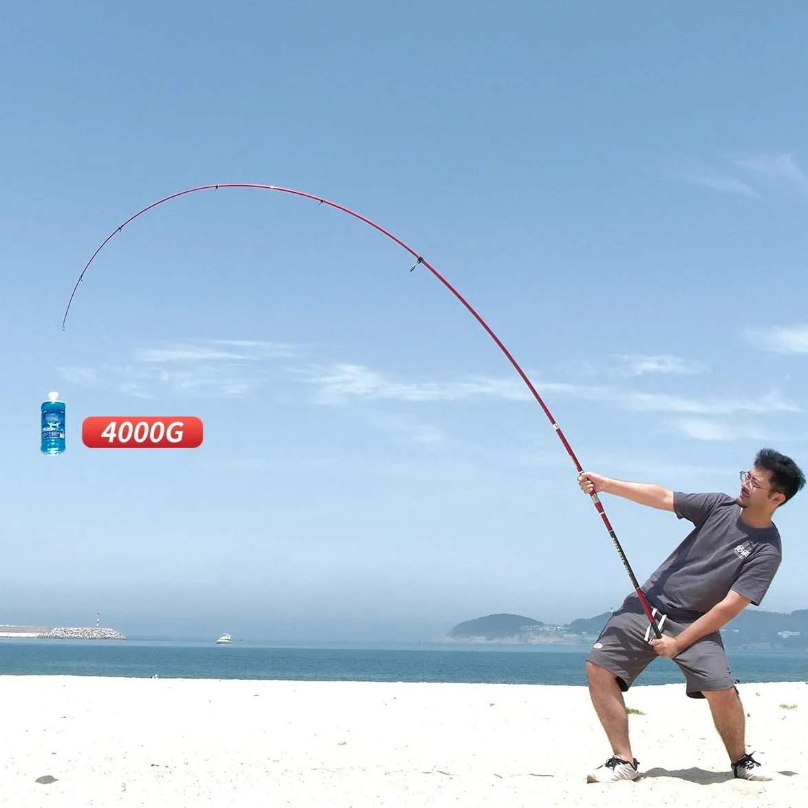 Cañas de Pescar en Mar,Cañas de Pescar Surfcasting Cañas telescópicas for Pesca de Surf, 4,2 m, 4,5 m, 60-120 g, 30 T, caña de Pescar de Fibra de Carbono for surfcasting