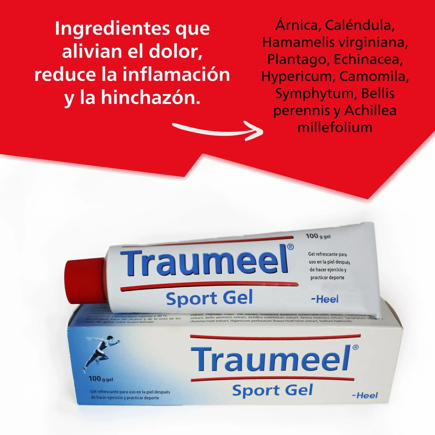 Traumeel Sport Gel Refrescante para Tensión Muscular 10 Extractos de Plantas 100g