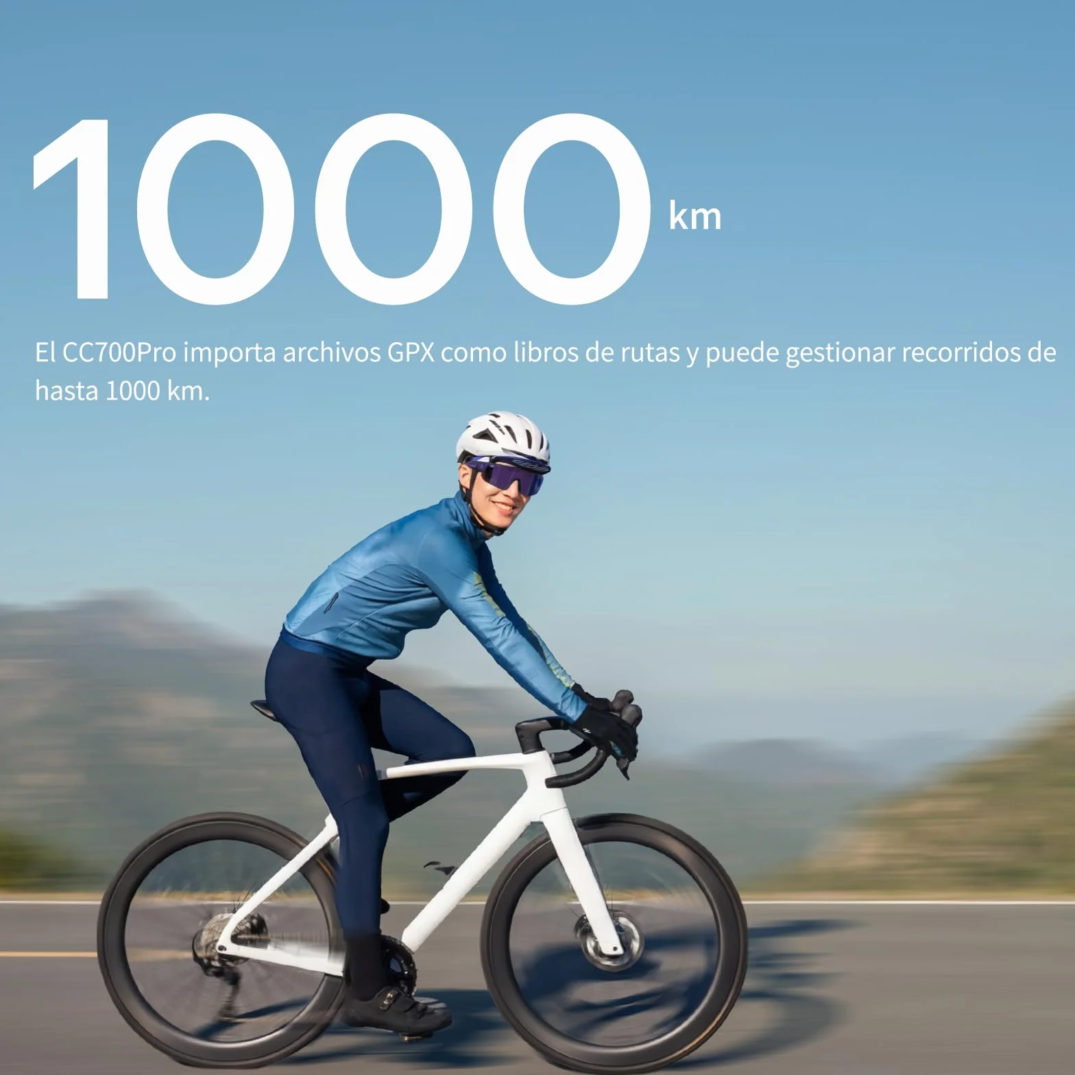 GEOID CC700 Pro GPS Ciclocomputador Touchscreen 2,8 Pulgadas con Mapas Completos – Ciclocomputador Bicicleta GPS Sin Cables con Navegación por Mapa, IPX7 Impermeable